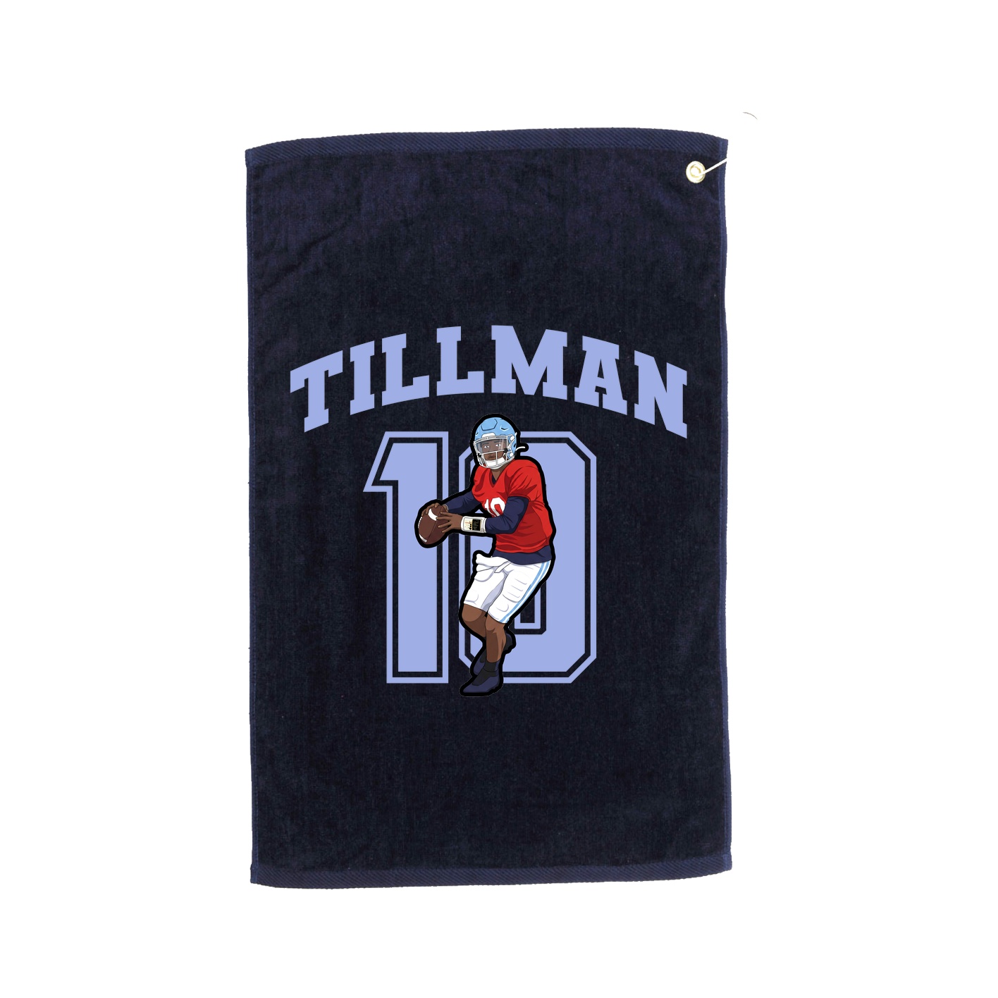 Golf Towel — Number in Navy