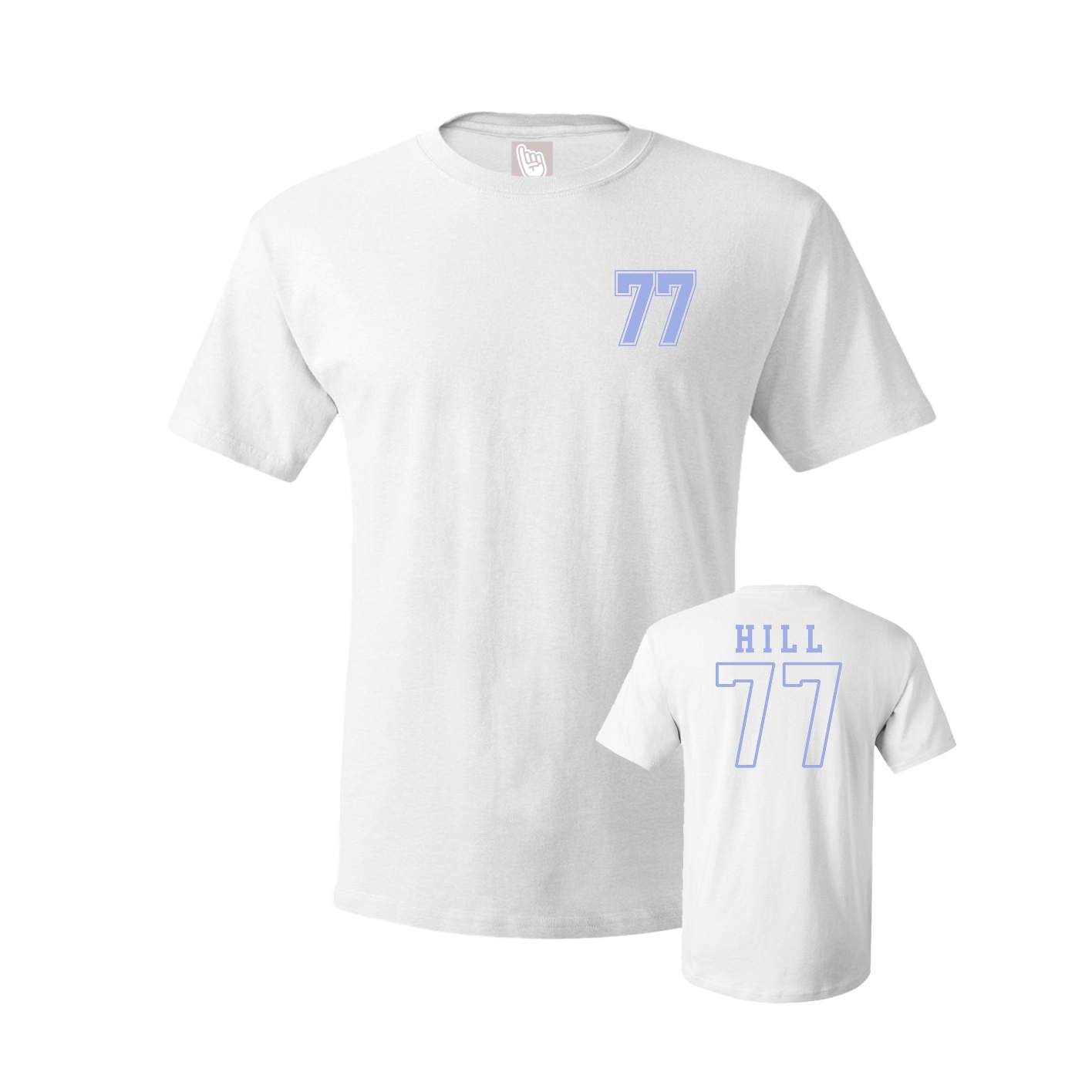 Youth Tee — Chest Back in White