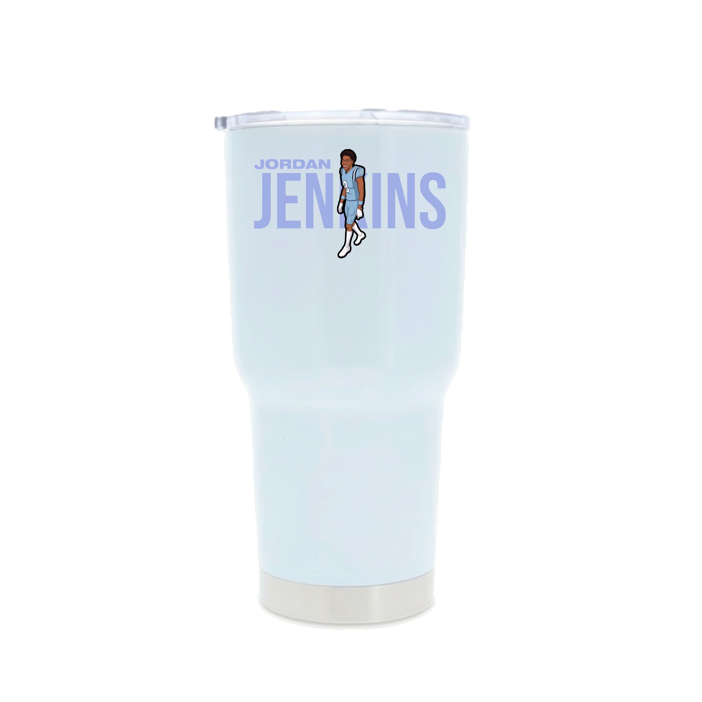 30oz Stainless Steel Tumbler — Player Name in White