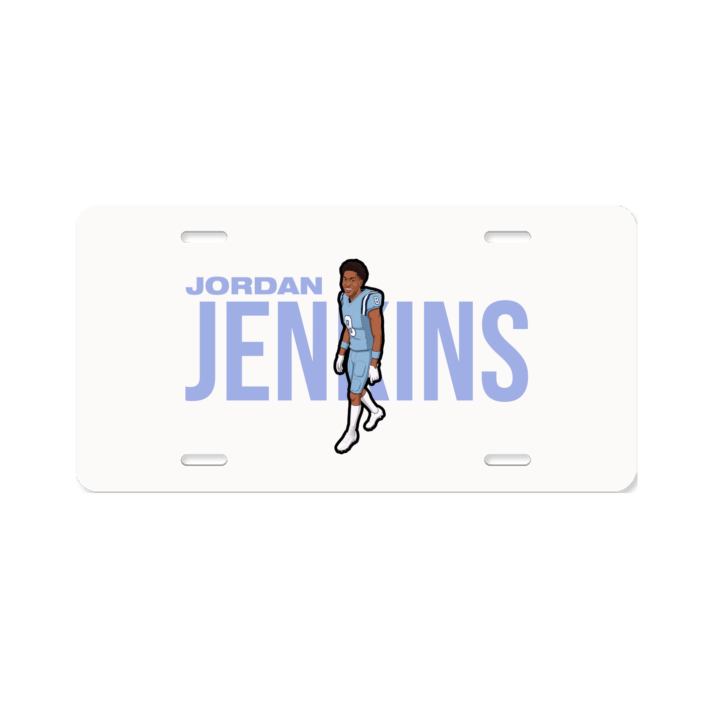 License Plate — Player Name in Classic