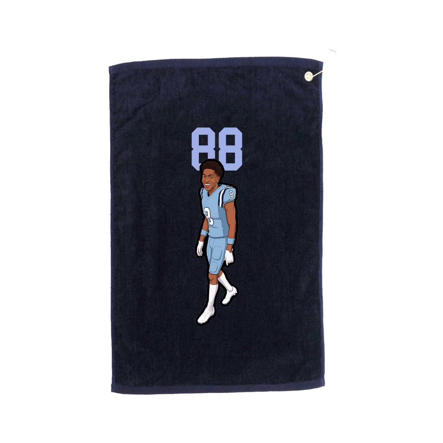 Golf Towel — Number Top in Navy