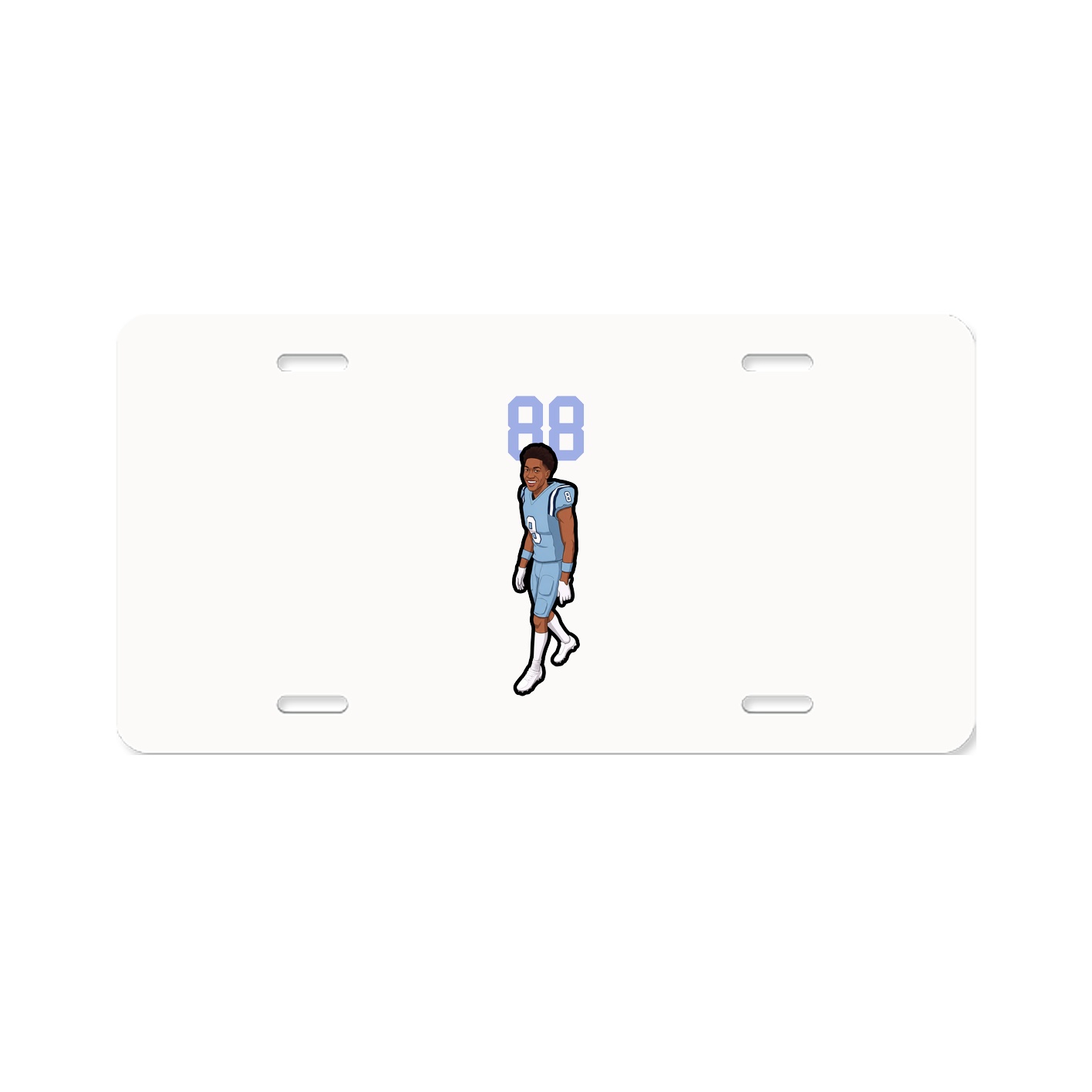 License Plate — Number Top in Classic