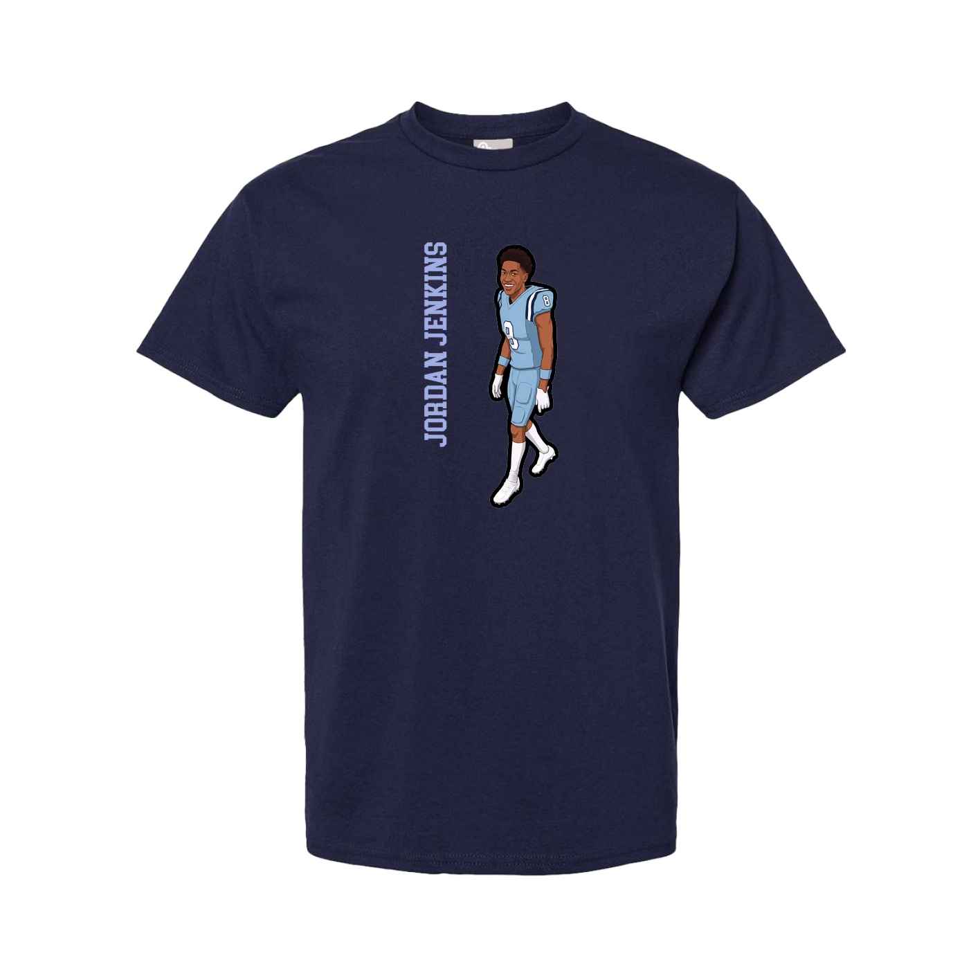 Tee — Name Vertical in Navy