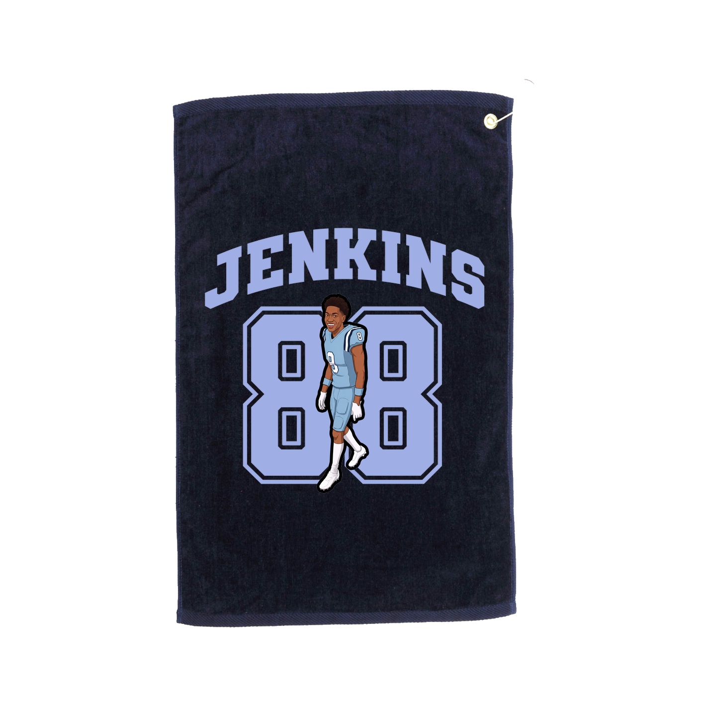 Golf Towel — Number in Navy
