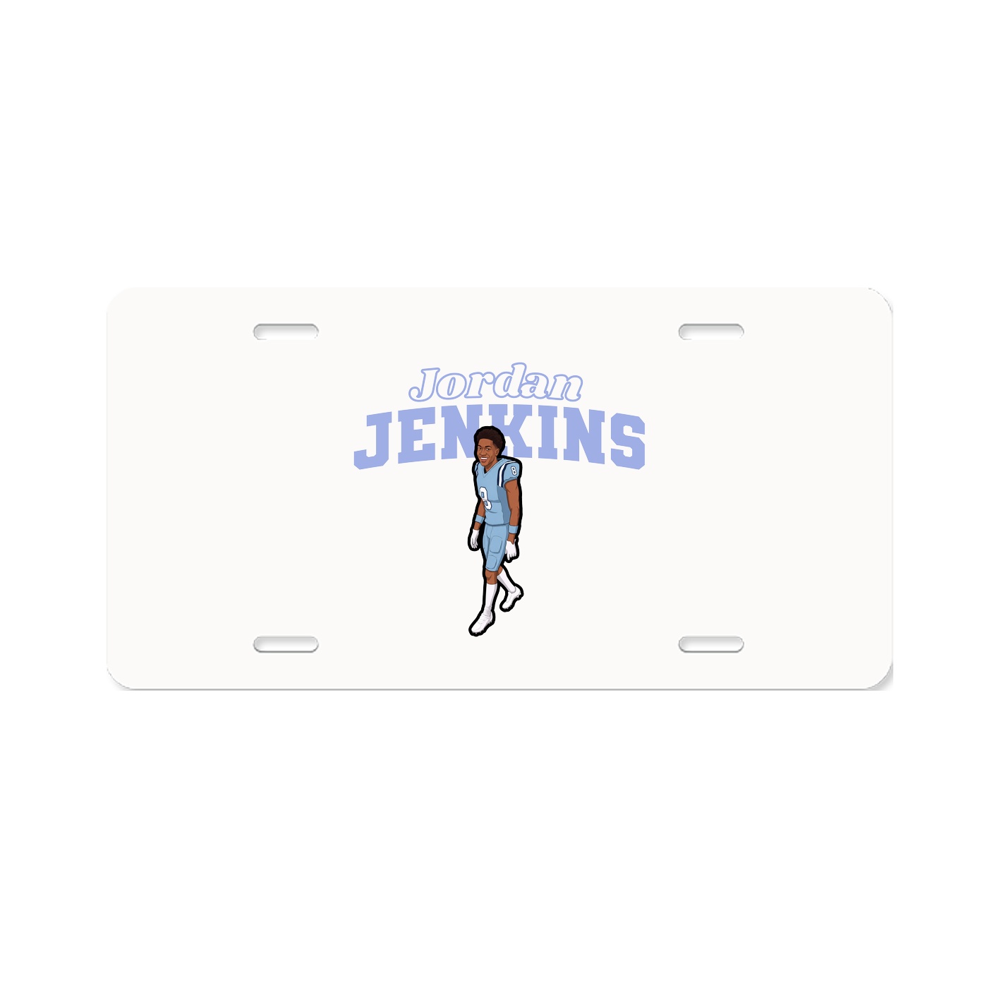 License Plate — Name Arch in Classic