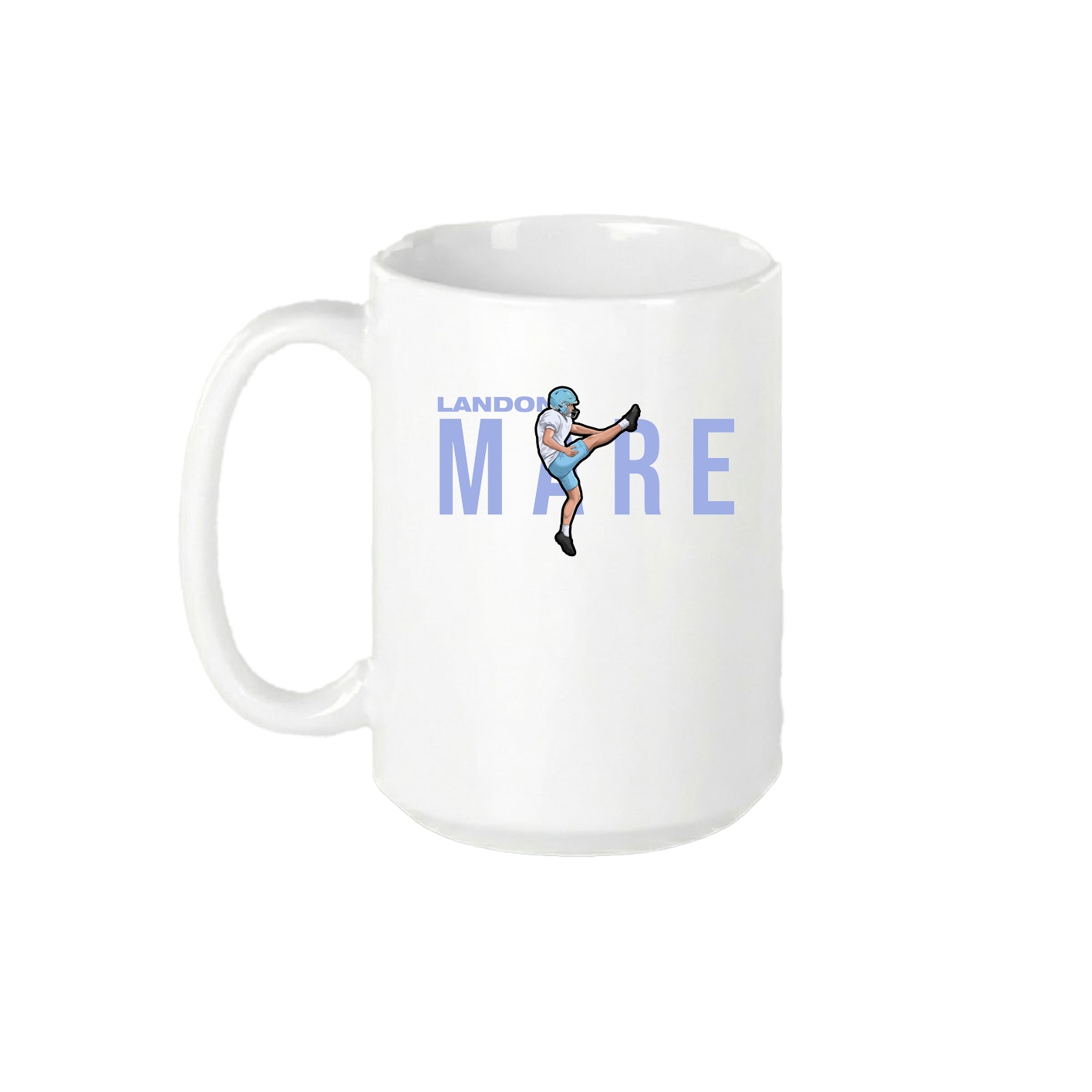 15oz Coffee Mug — Player Name in White