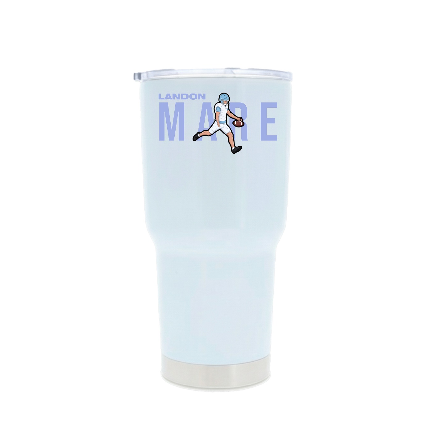 30oz Stainless Steel Tumbler — Player Name in White