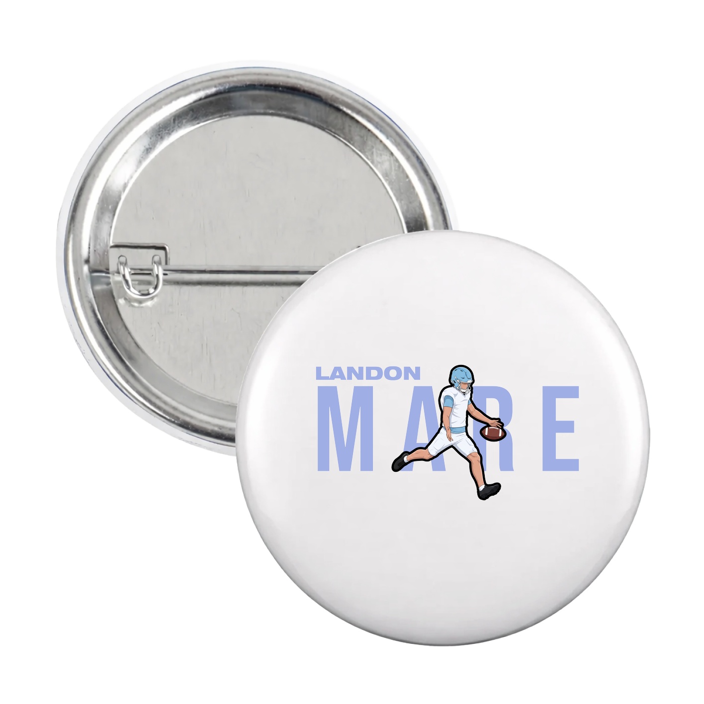 Game Day Button — Player Name in White