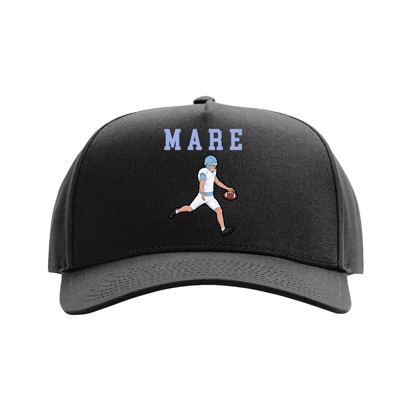 Full Fabric Five-Panel Champ Cap — Shirsey in Black