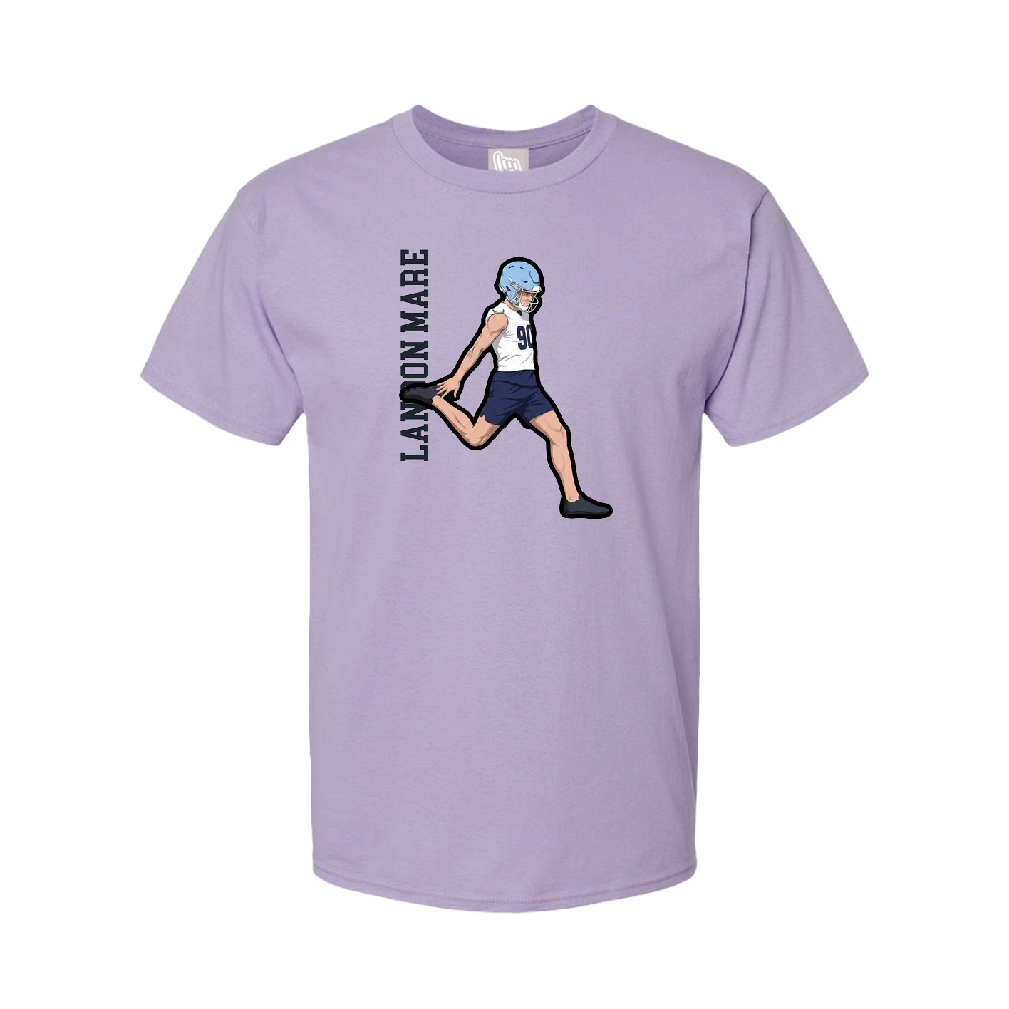 Tee — Name Vertical in Purple