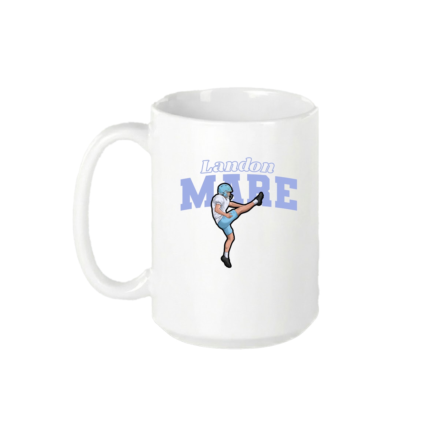 15oz Coffee Mug — Name Arch in White