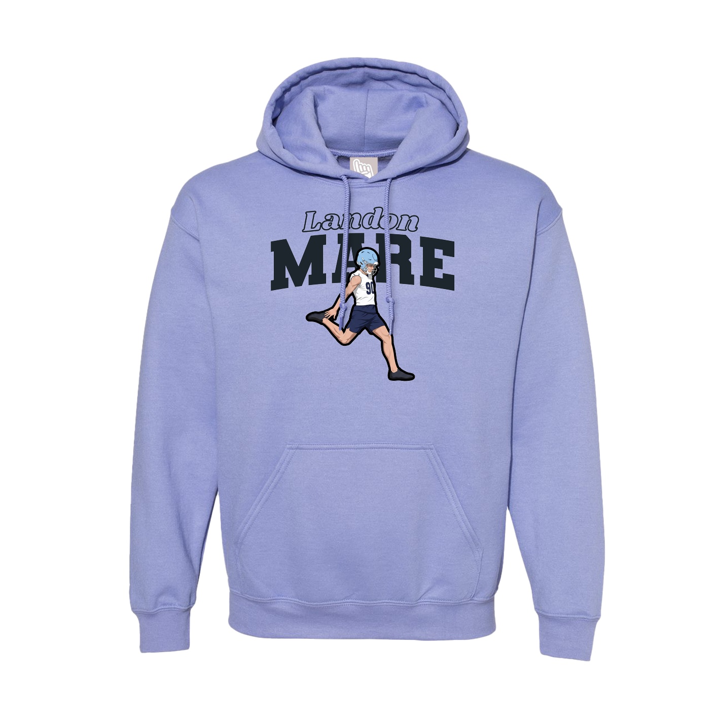 Hoodie — Name Arch in Purple