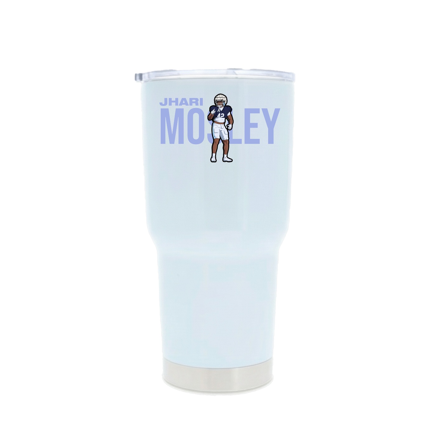 30oz Stainless Steel Tumbler — Player Name in White