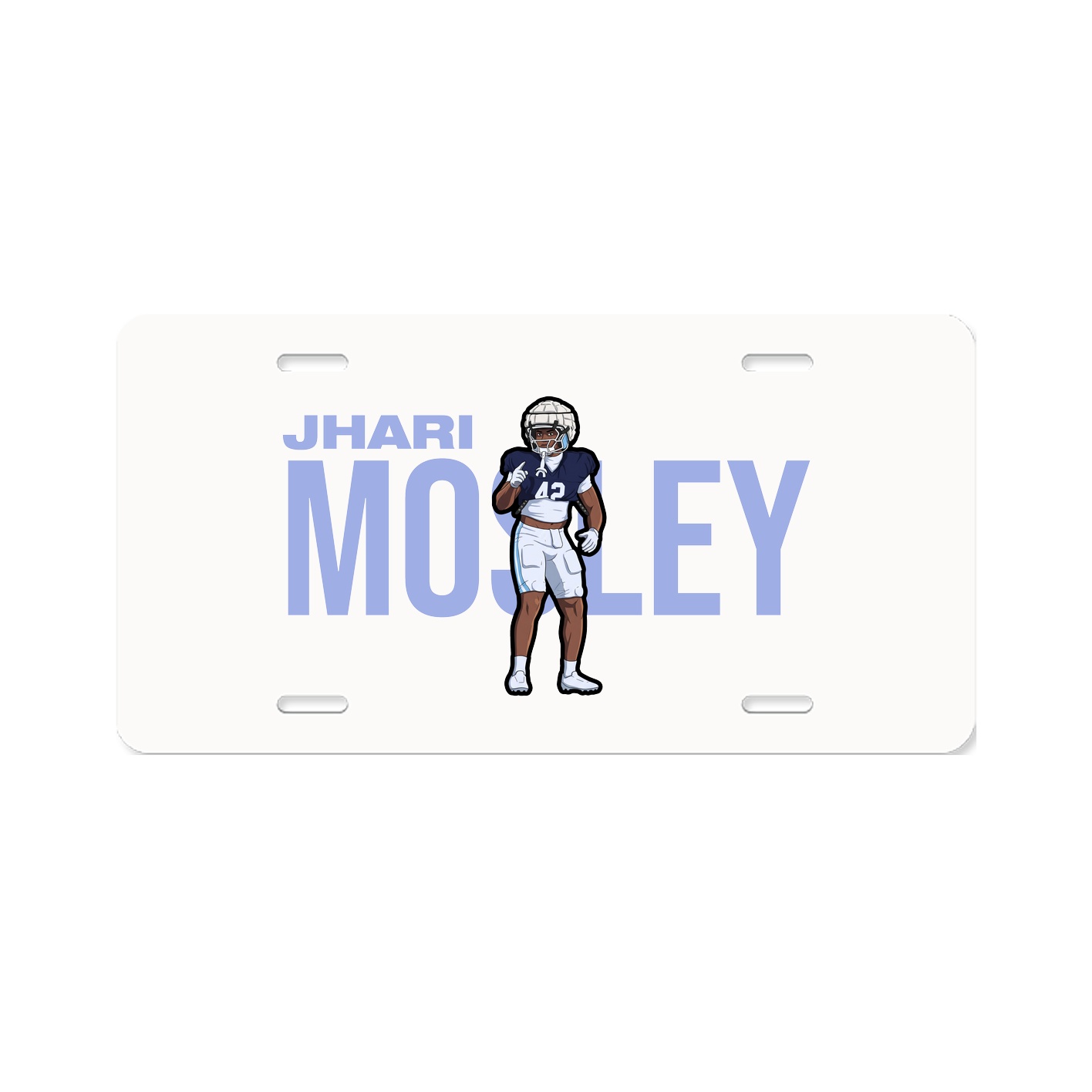 License Plate — Player Name in Classic