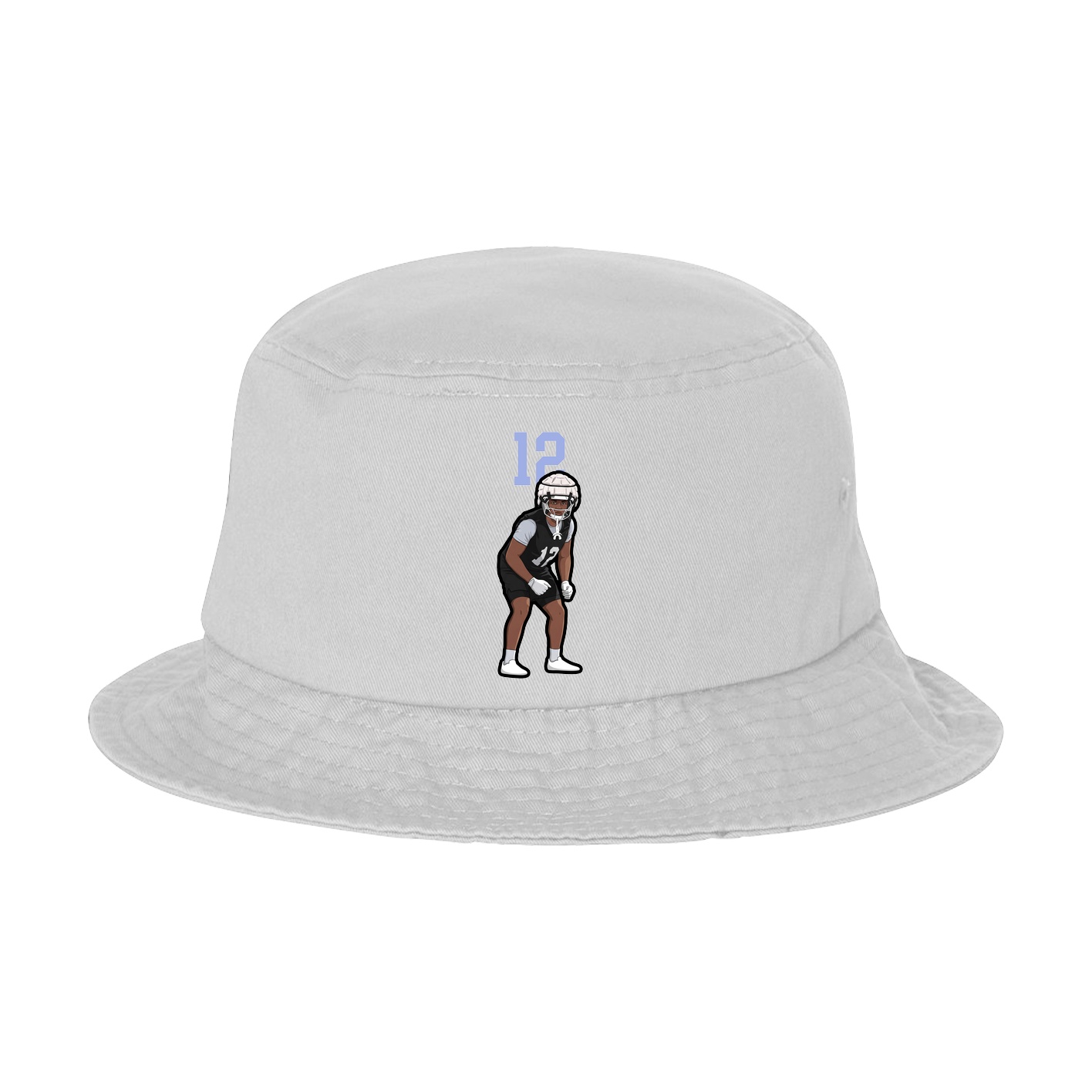 Bucket Cap — Number Top in White