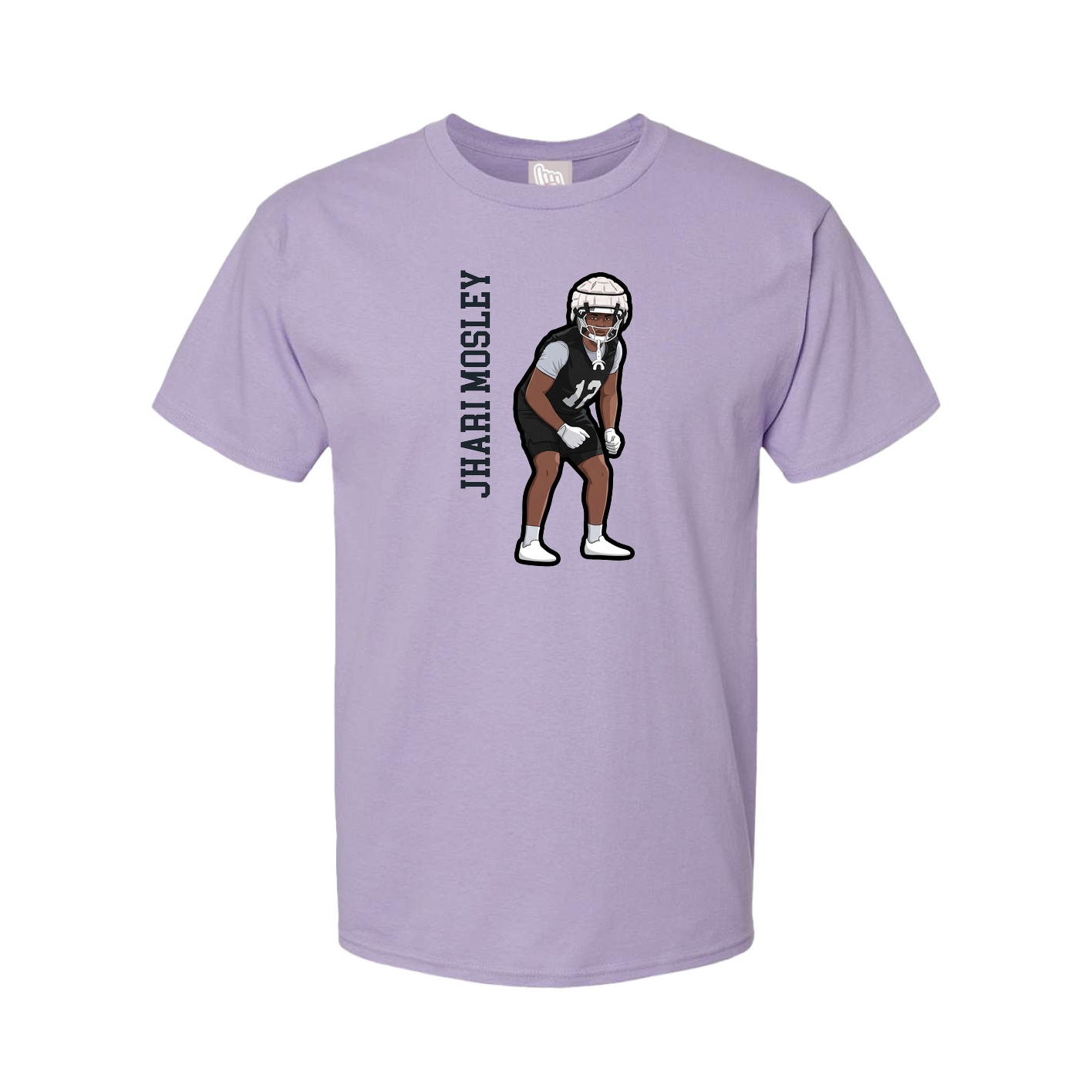 Tee — Name Vertical in Purple