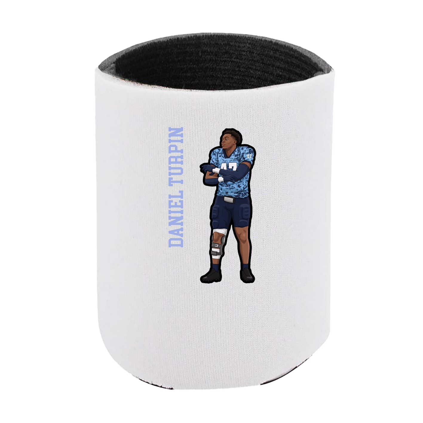 Can Holder — Name Vertical in White