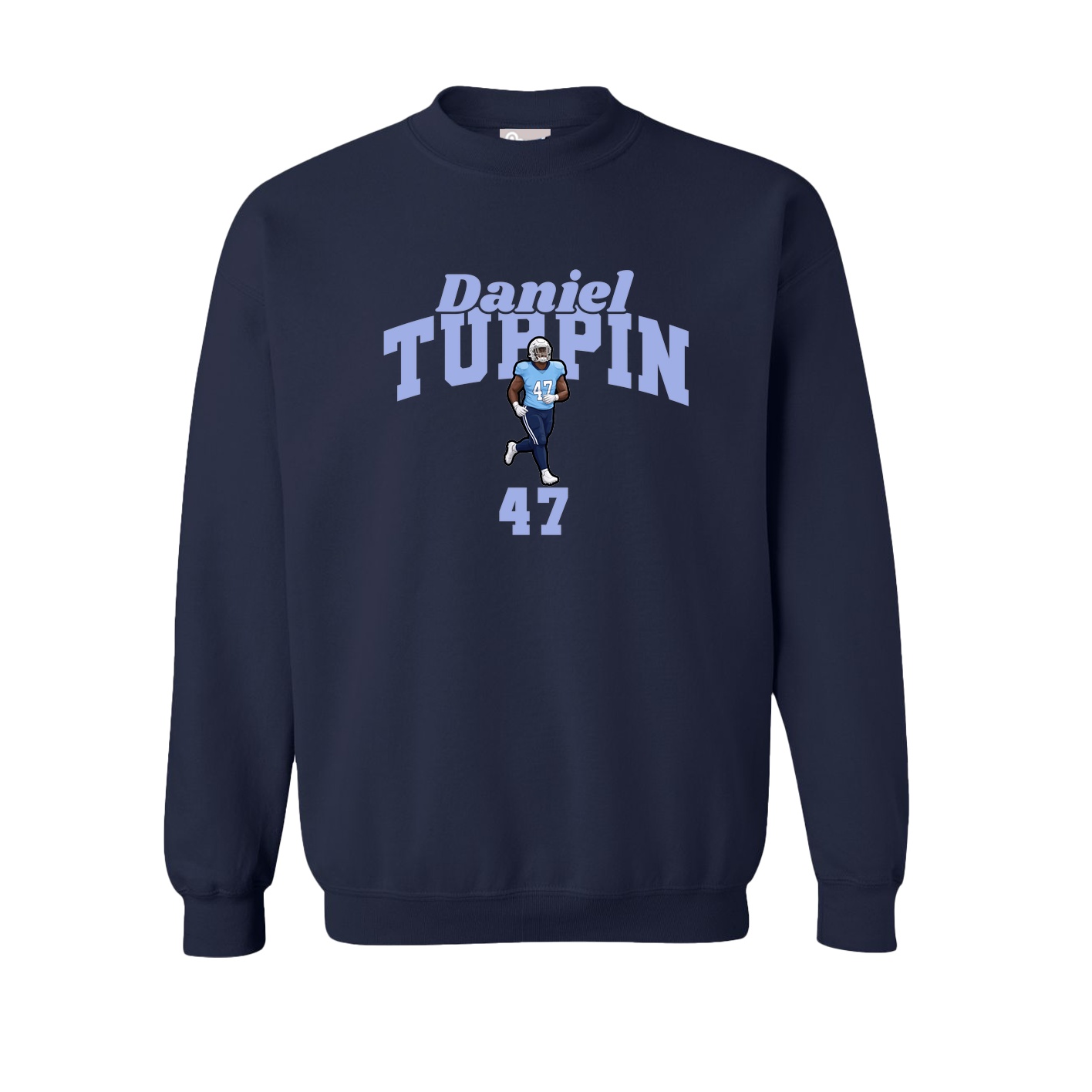 Fleece Crew — Signature Arch in Navy