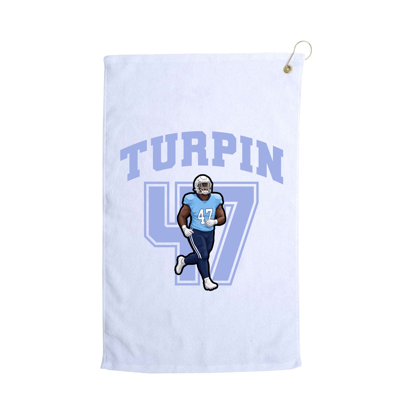 Golf Towel — Number in White