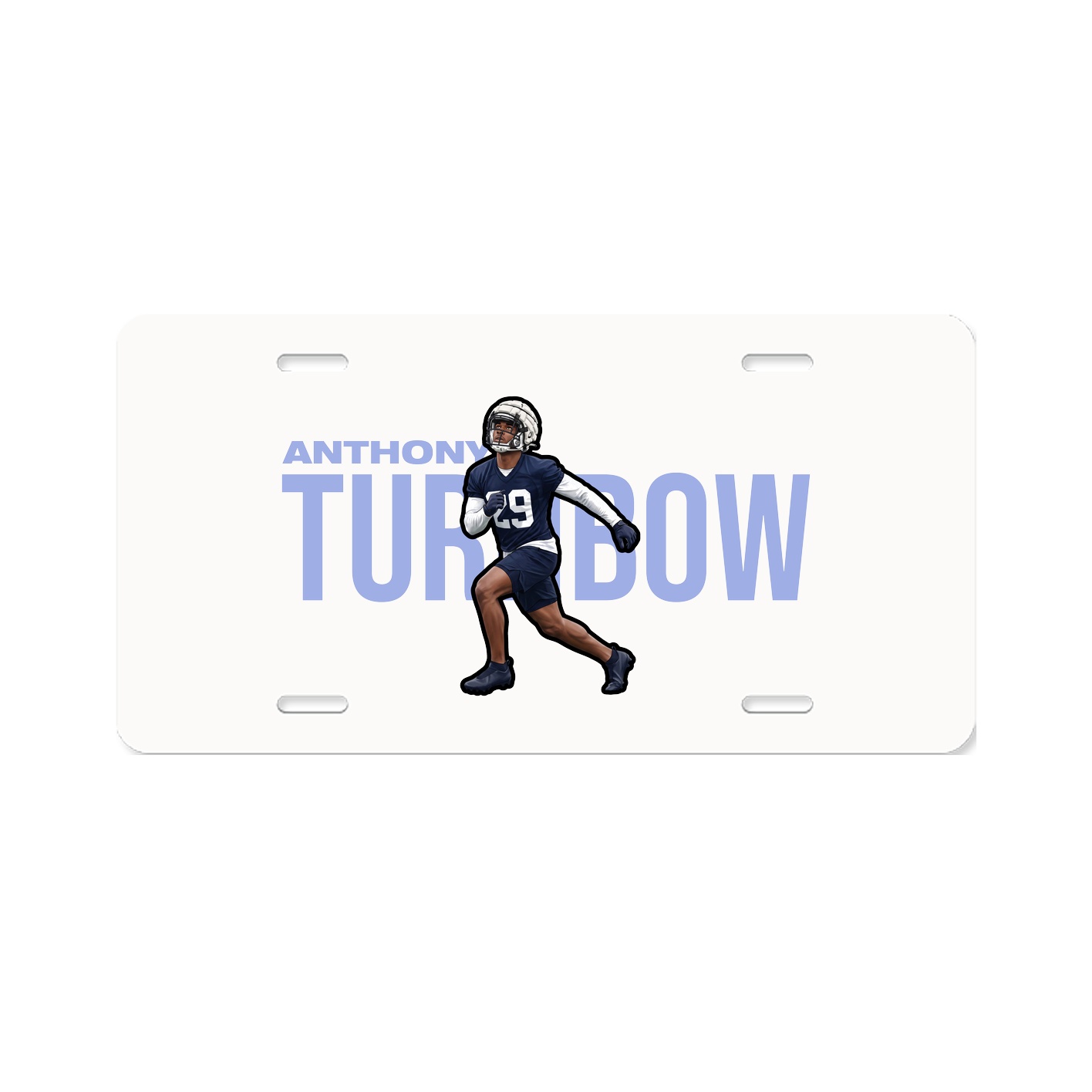 License Plate — Player Name in Classic