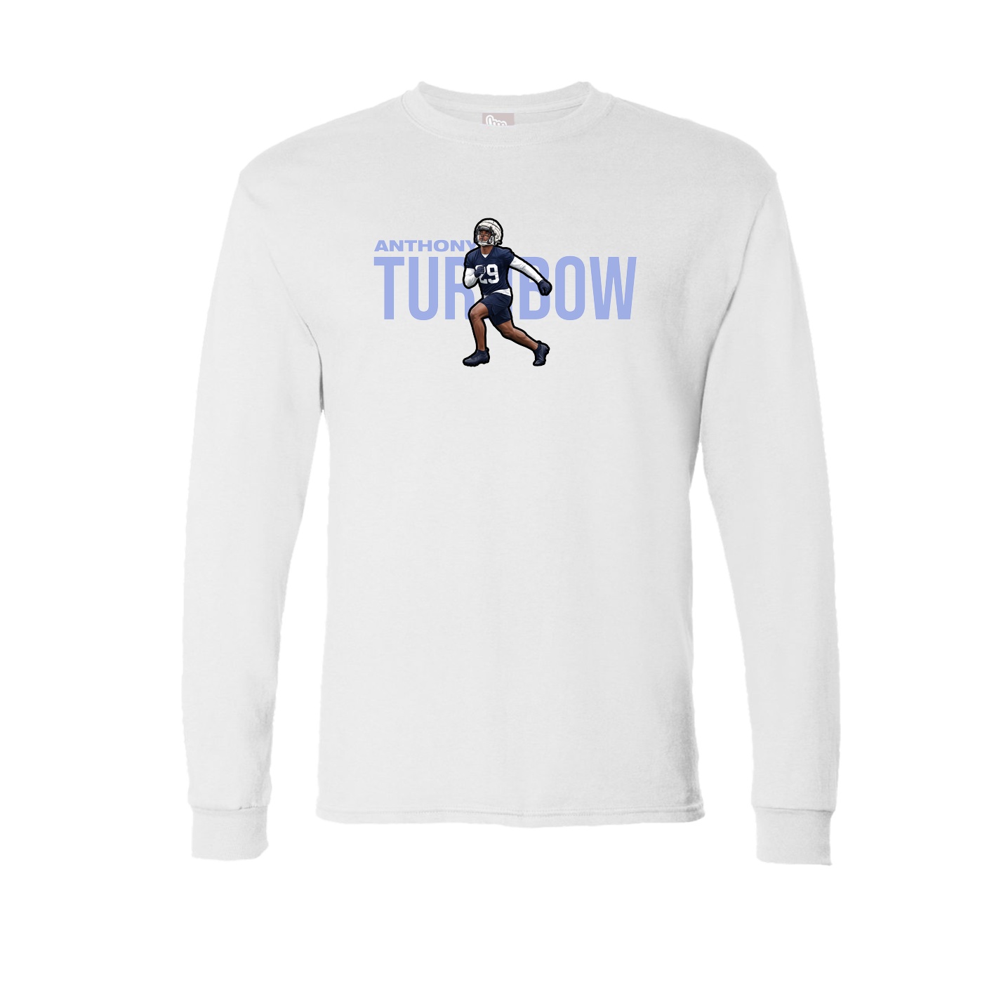 Long Sleeve Tee — Player Name in White