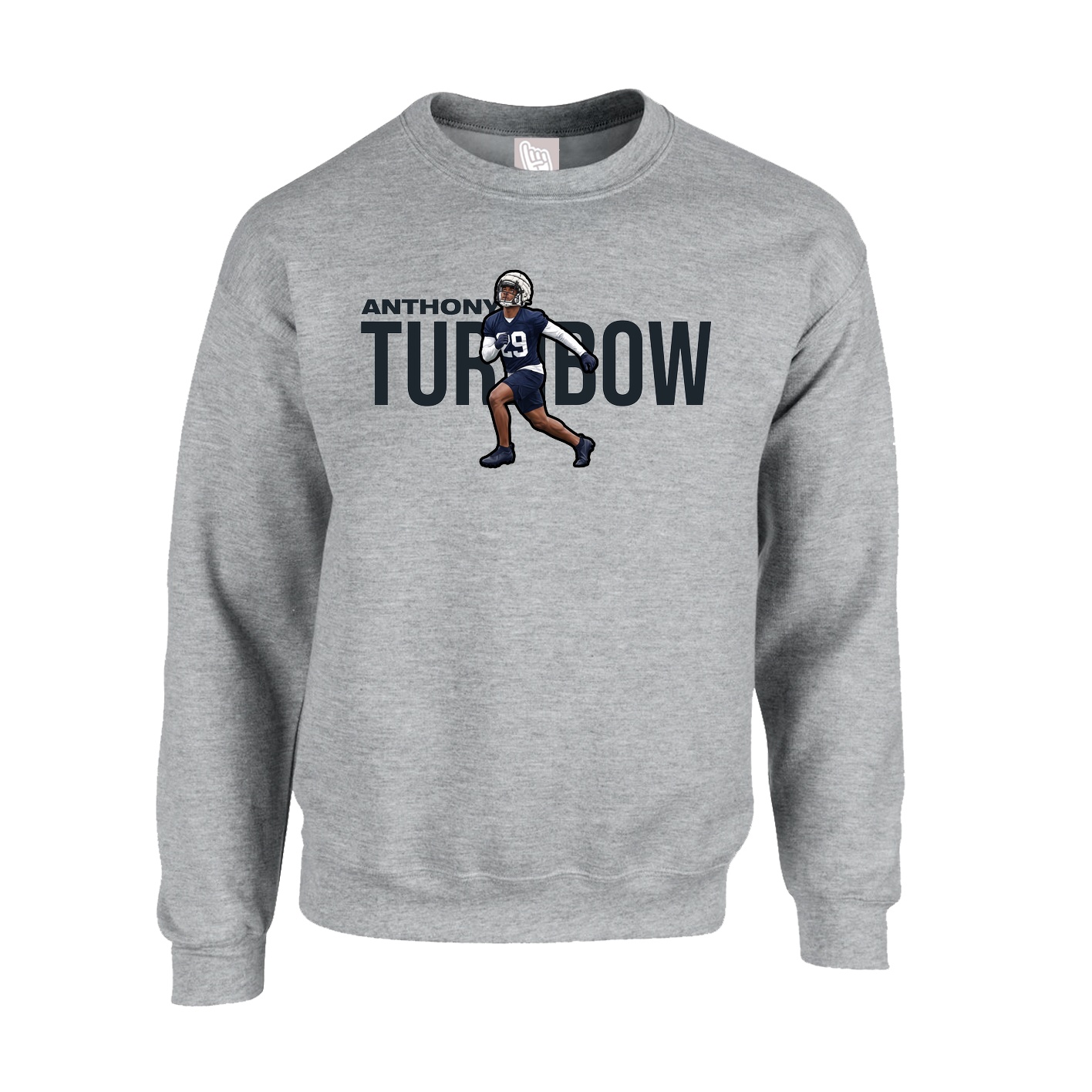 Fleece Crew — Player Name in Grey