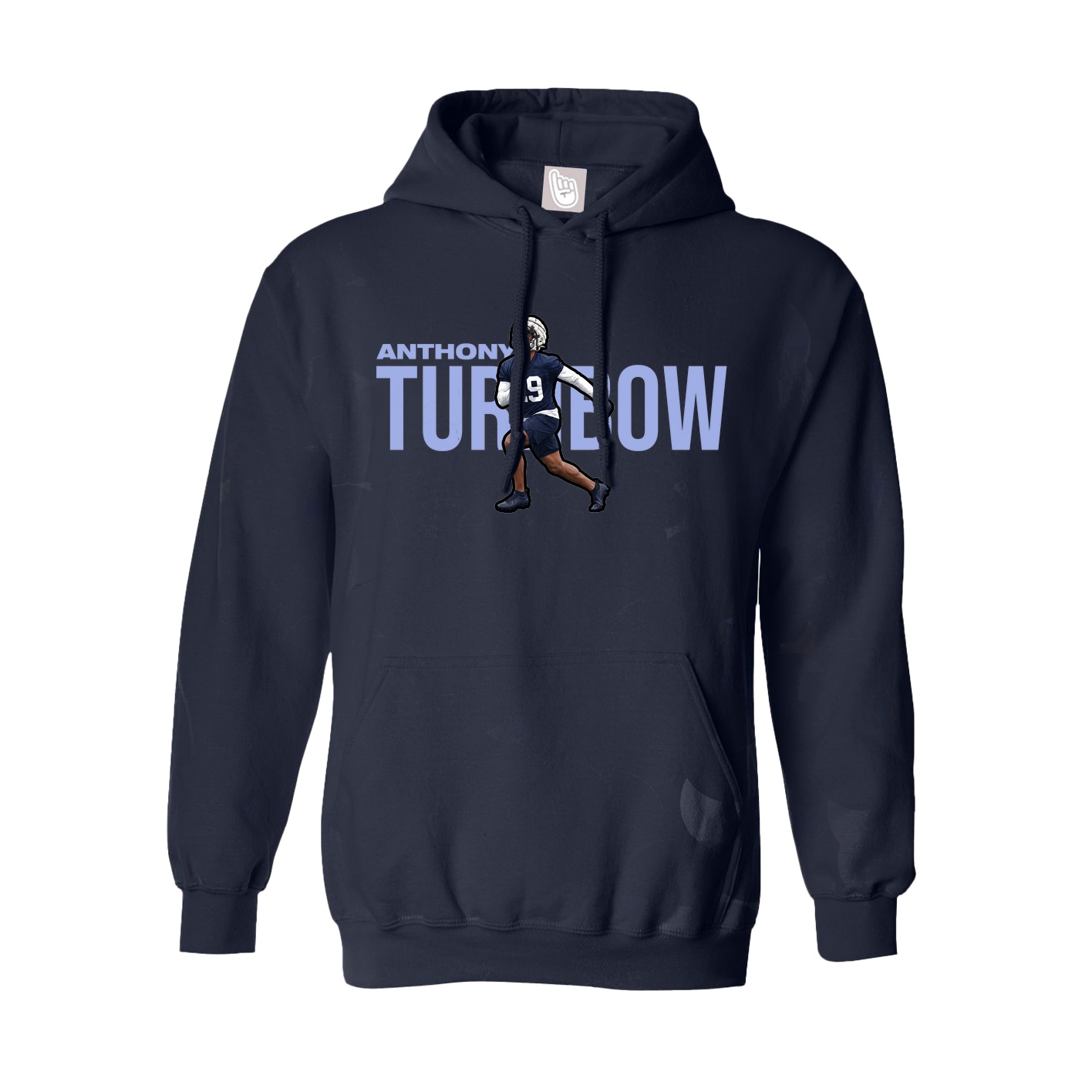 Youth Hoodie — Player Name in Navy