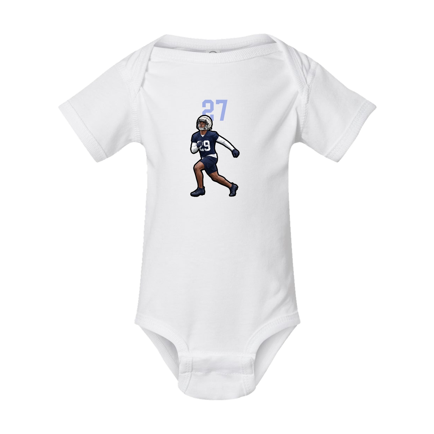 Baby Onesie — Number Top in White