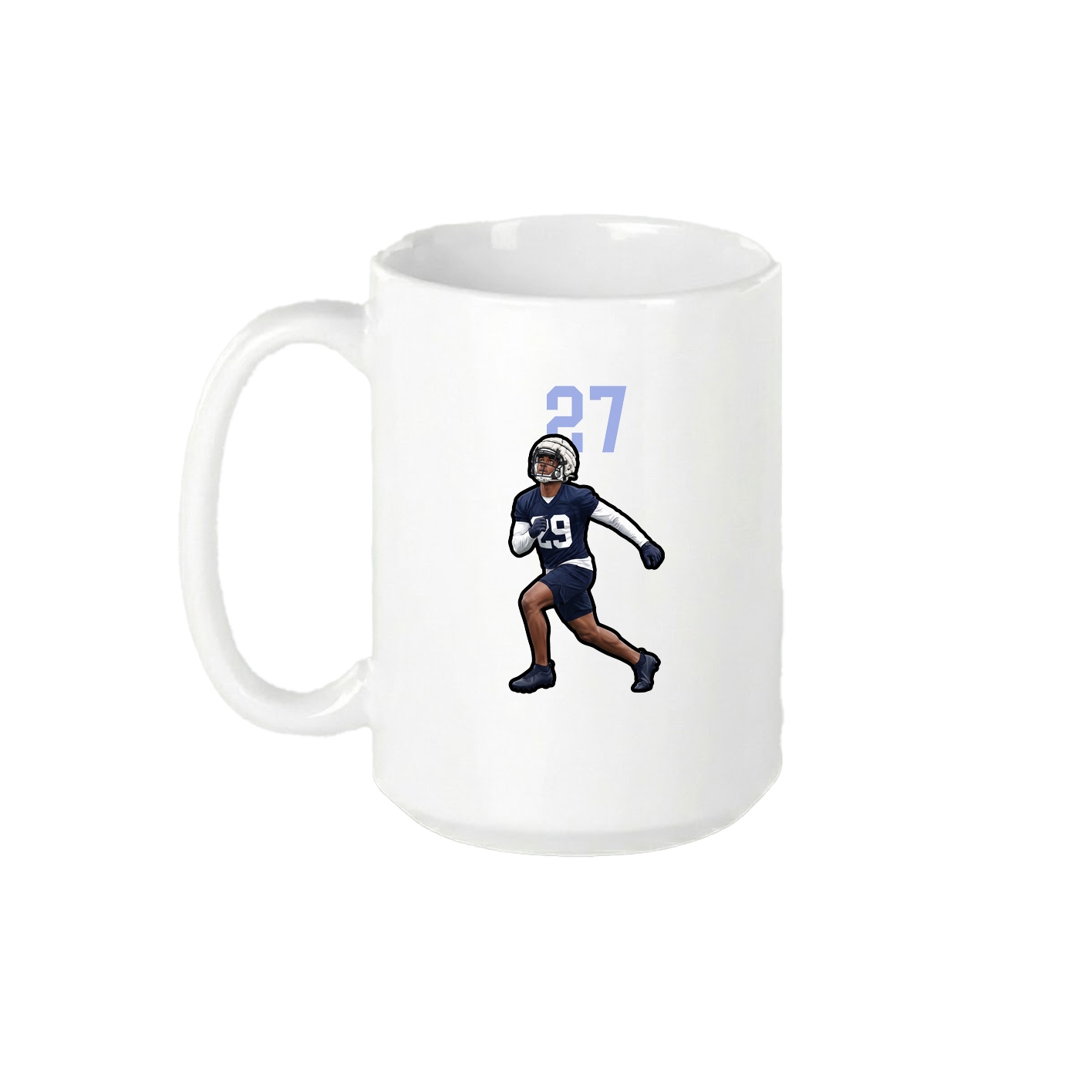 15oz Coffee Mug — Number Top in White