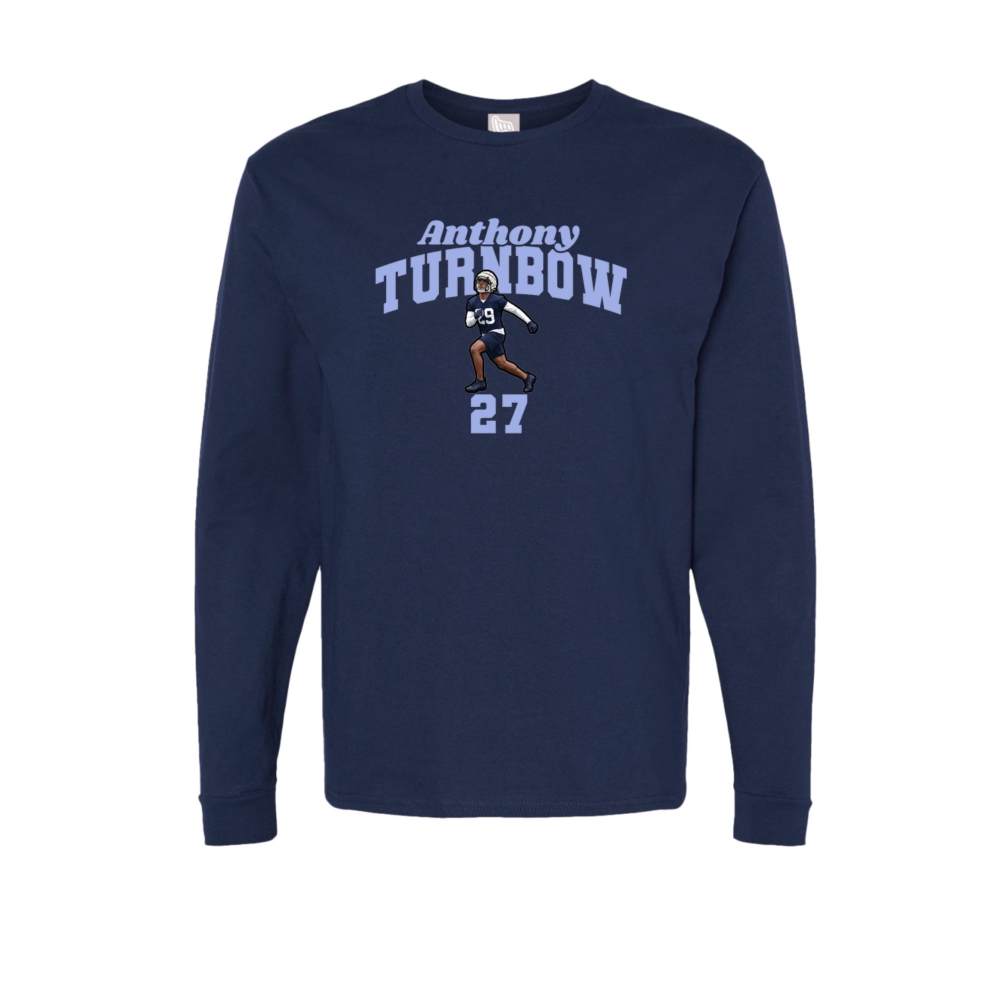 Long Sleeve Tee — Signature Arch in Navy