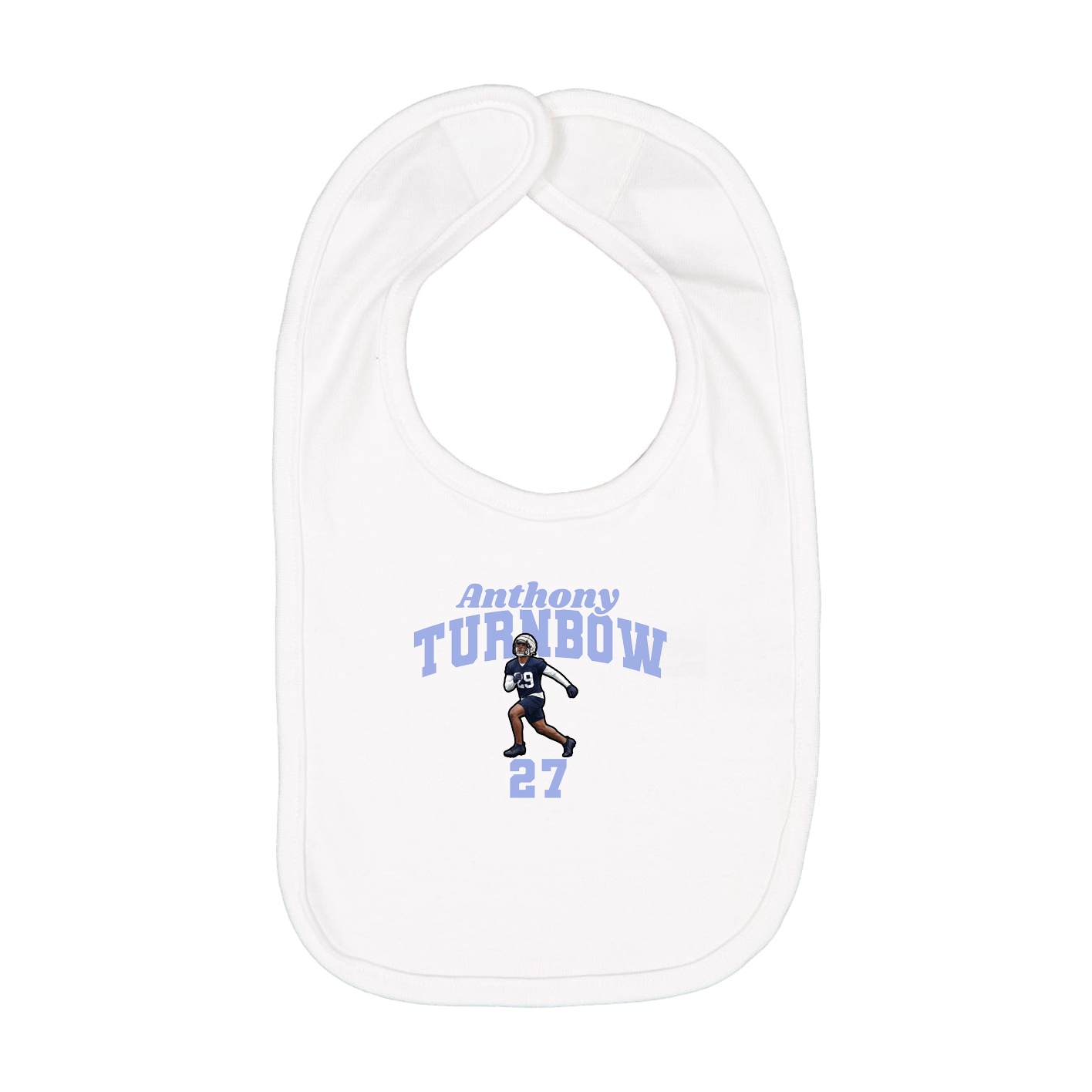 Infant Bib — Signature Arch in White