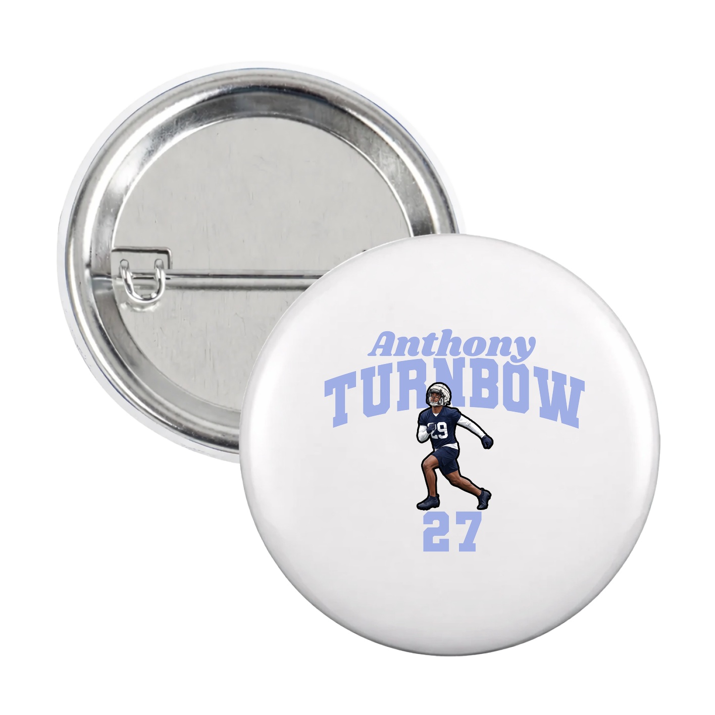 Game Day Button — Signature Arch in White