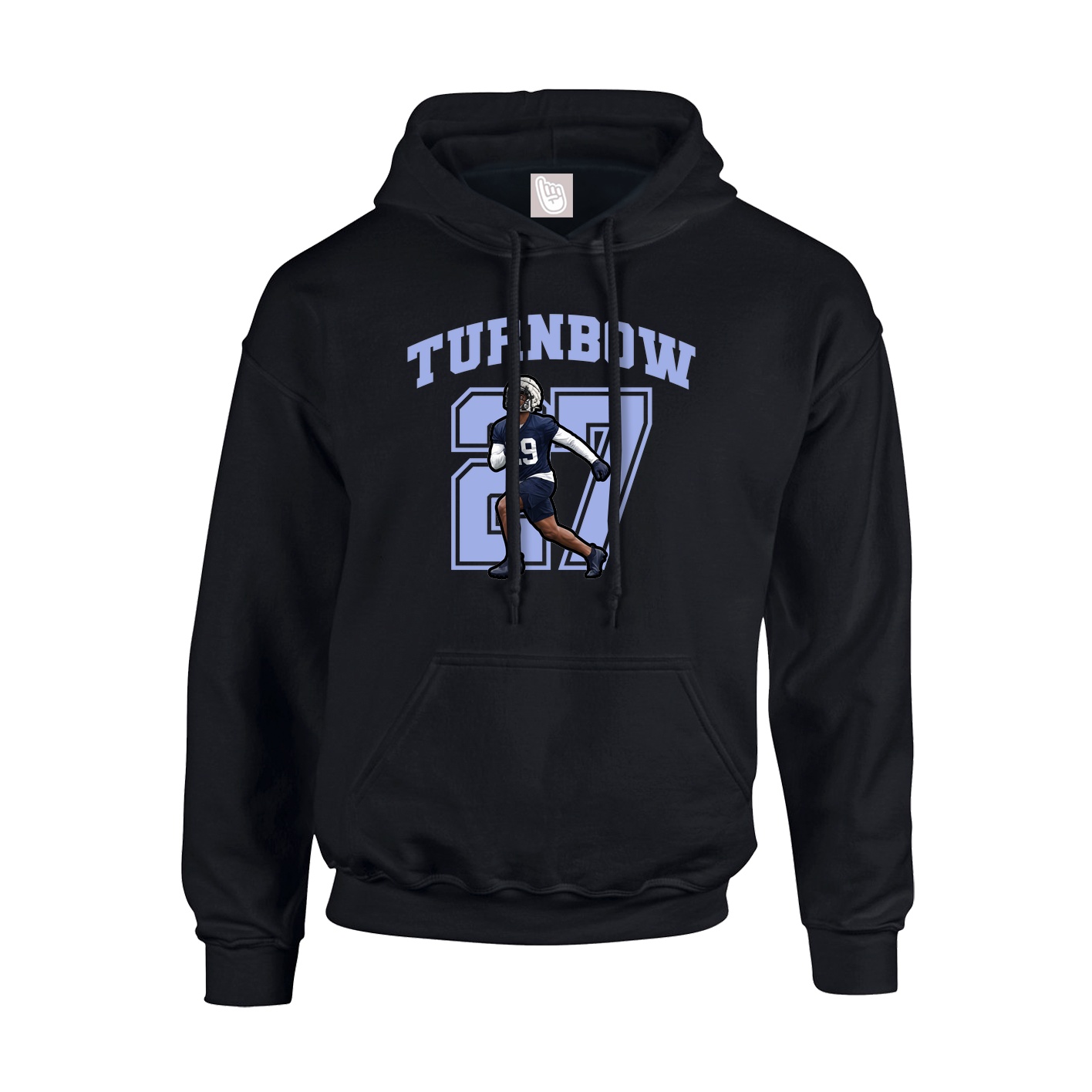 Hoodie — Number in Black