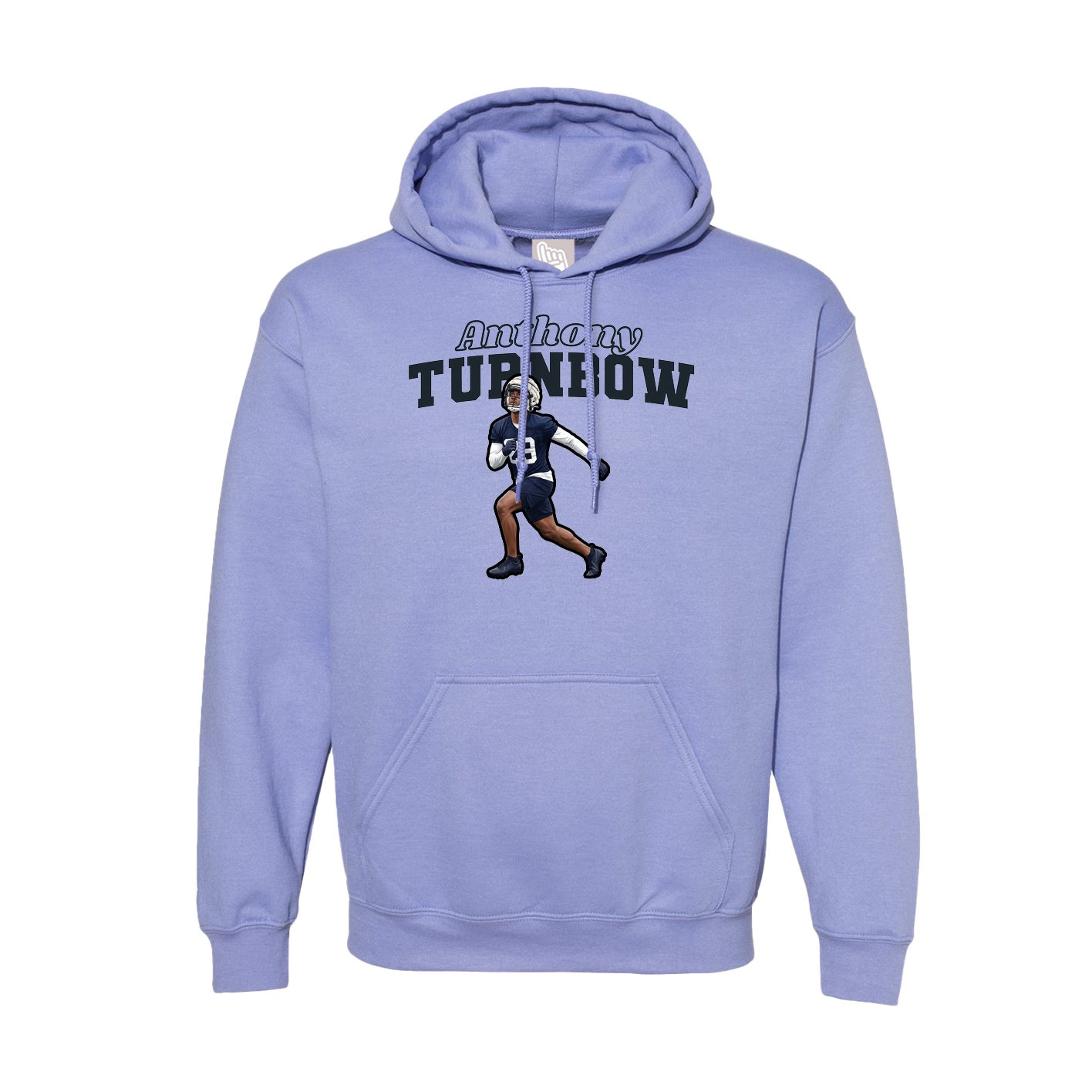 Hoodie — Name Arch in Purple