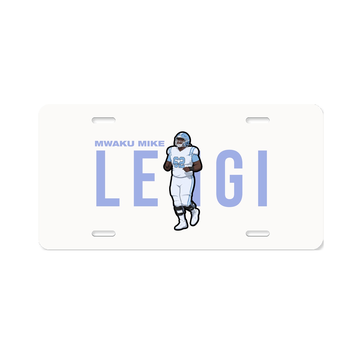 License Plate — Player Name in Classic
