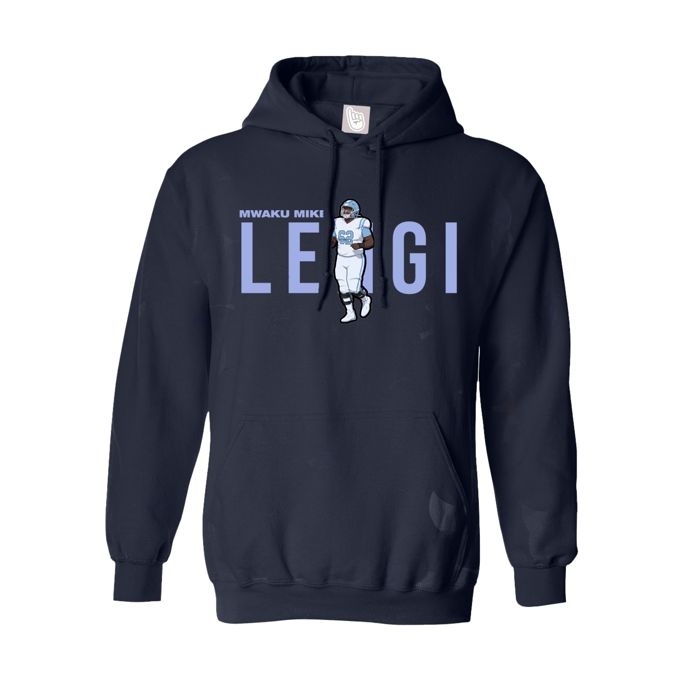 Hoodie — Player Name in Navy