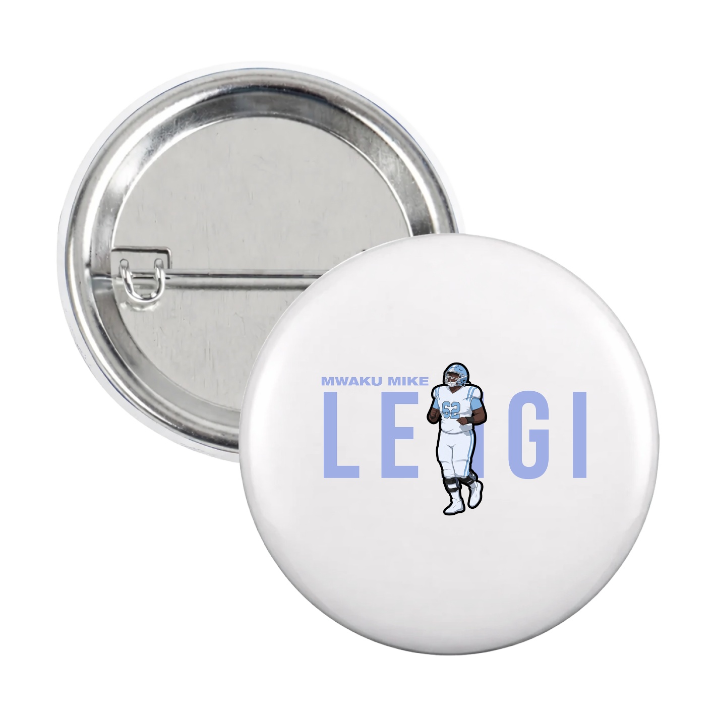 Game Day Button — Player Name in White