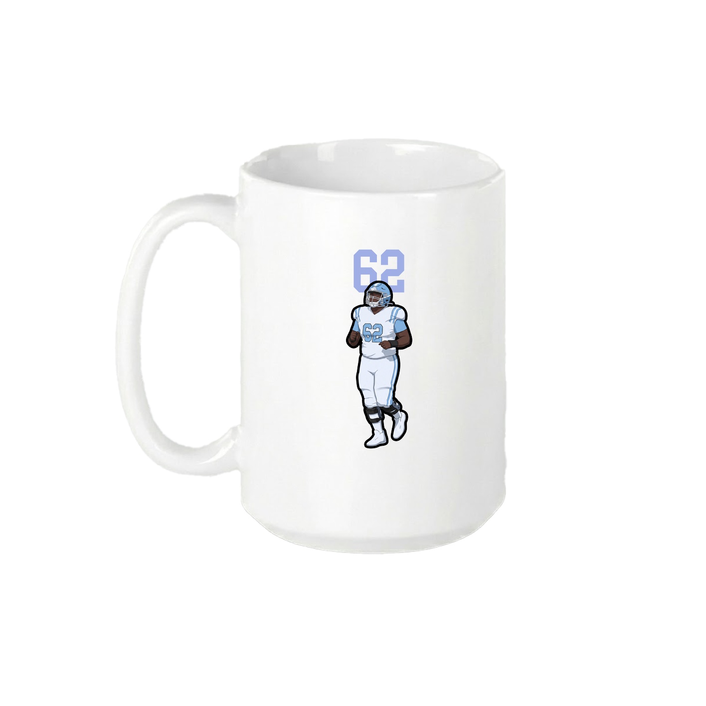 15oz Coffee Mug — Number Top in White