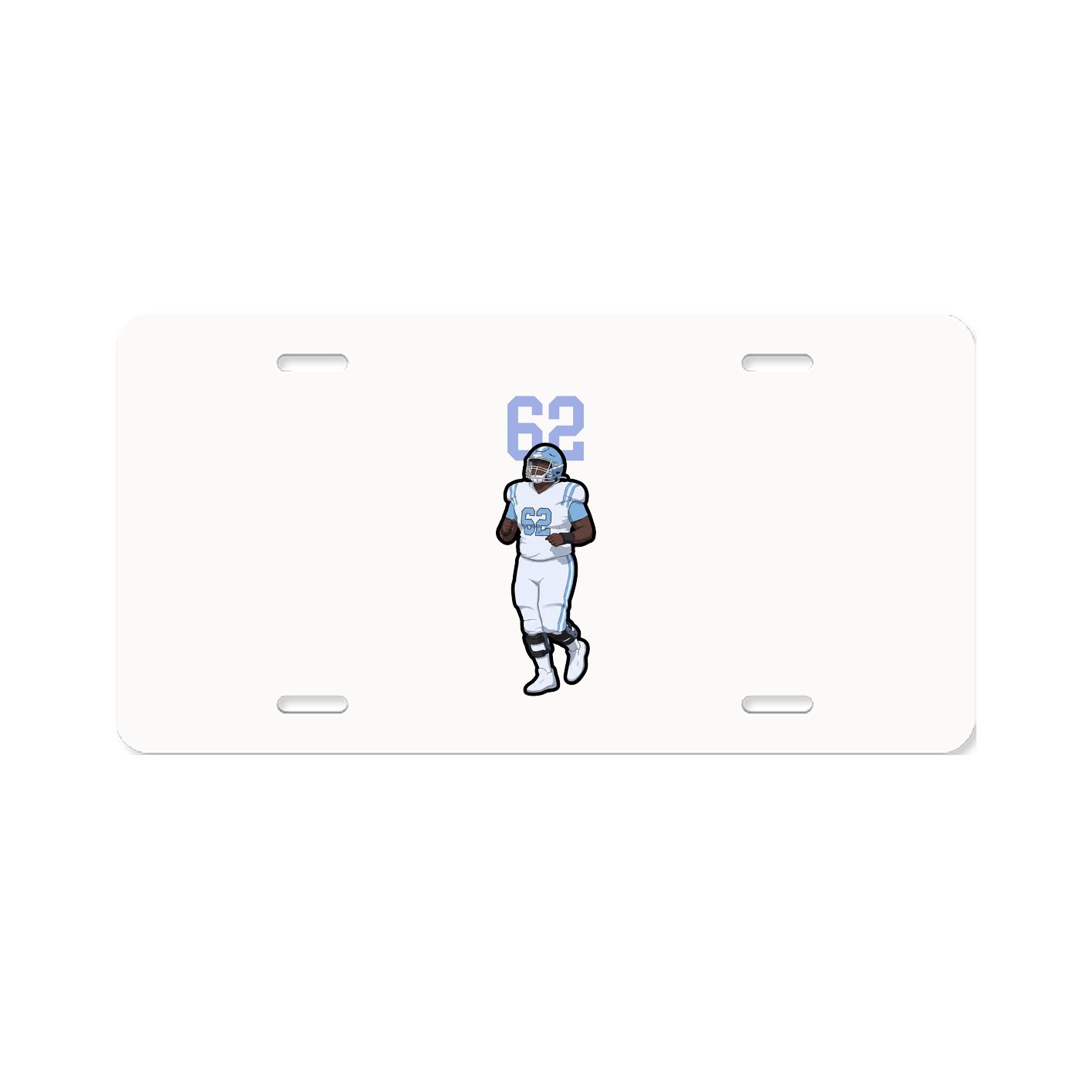 License Plate — Number Top in Classic