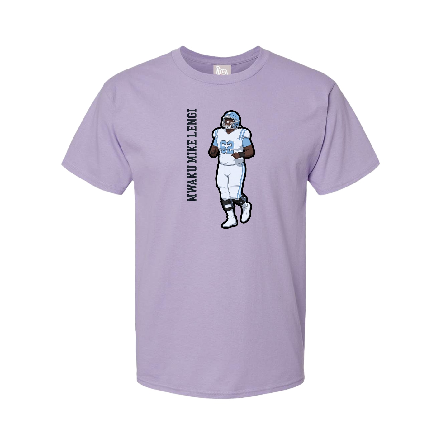 Tee — Name Vertical in Purple