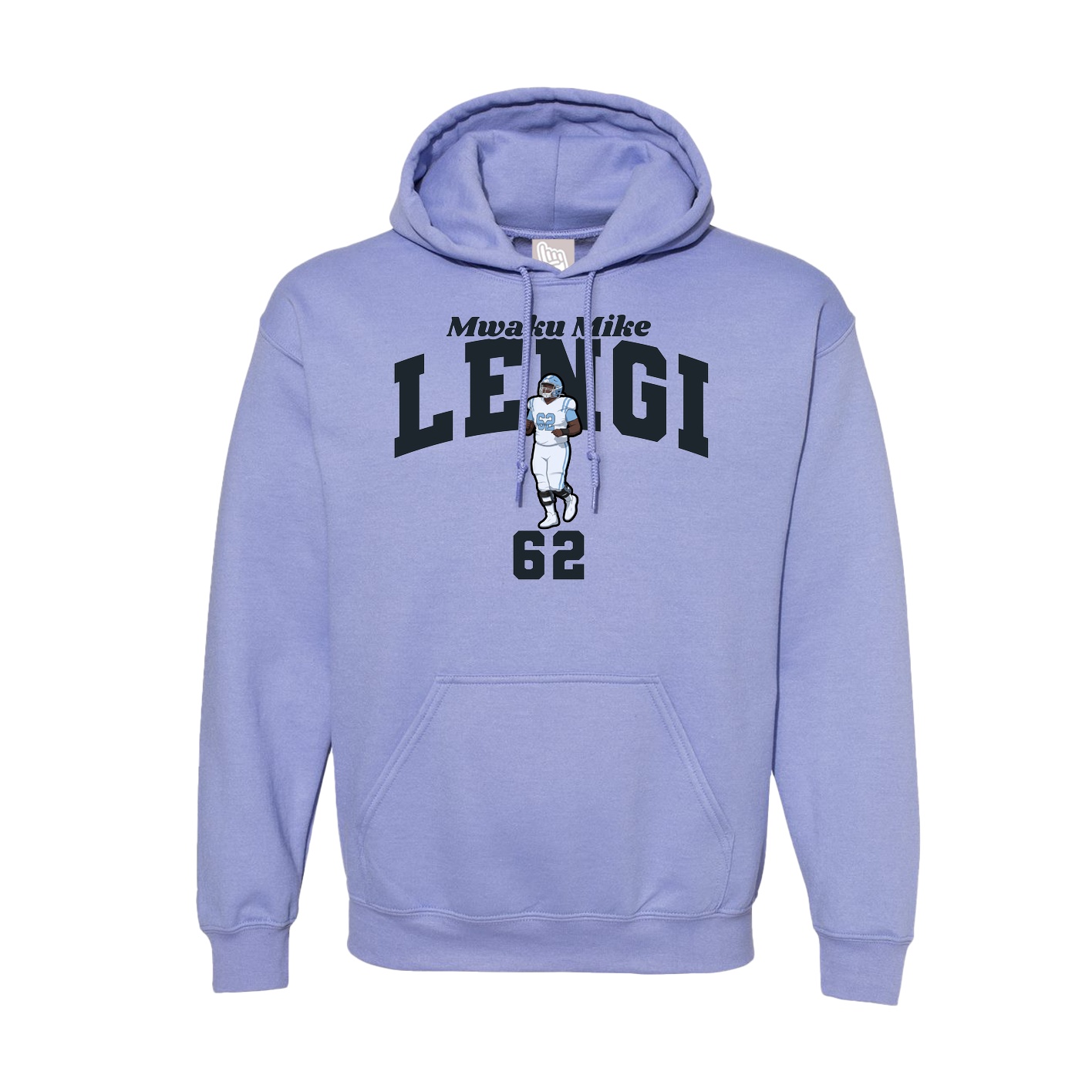 Hoodie — Signature Arch in Purple