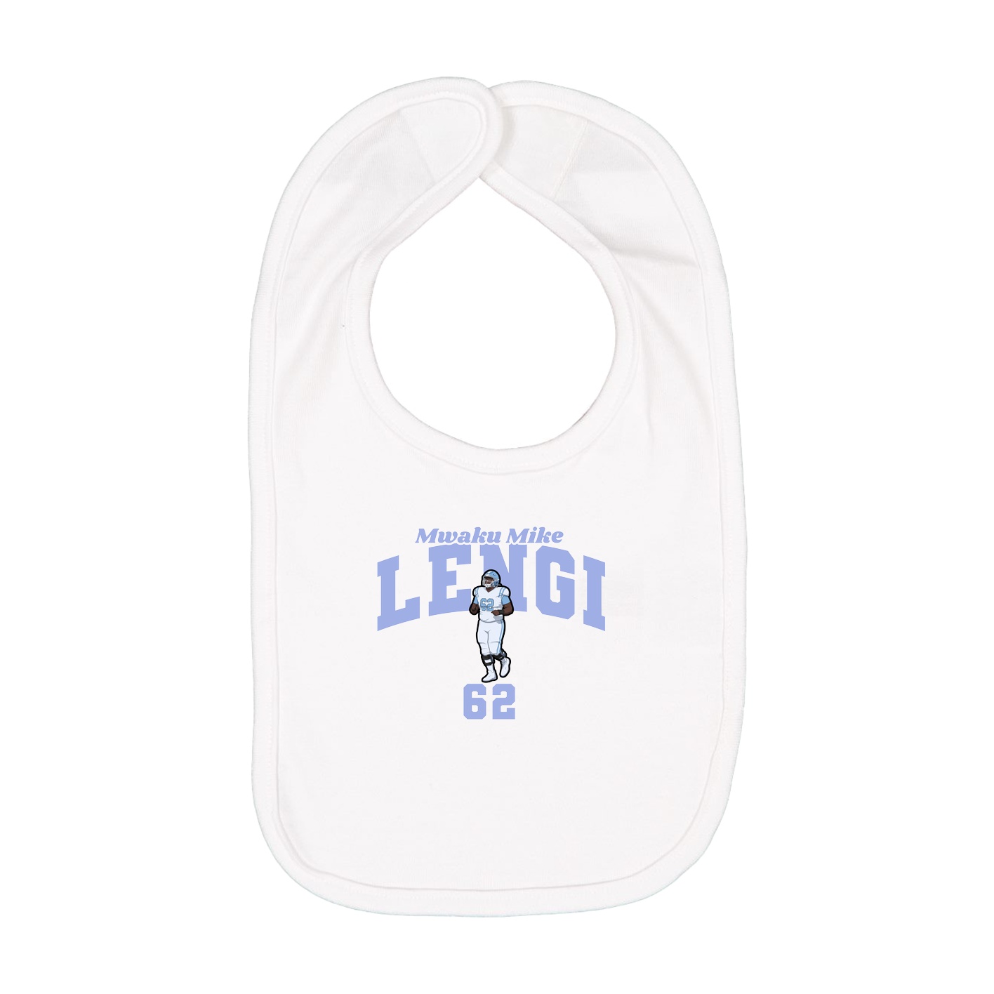 Infant Bib — Signature Arch in White