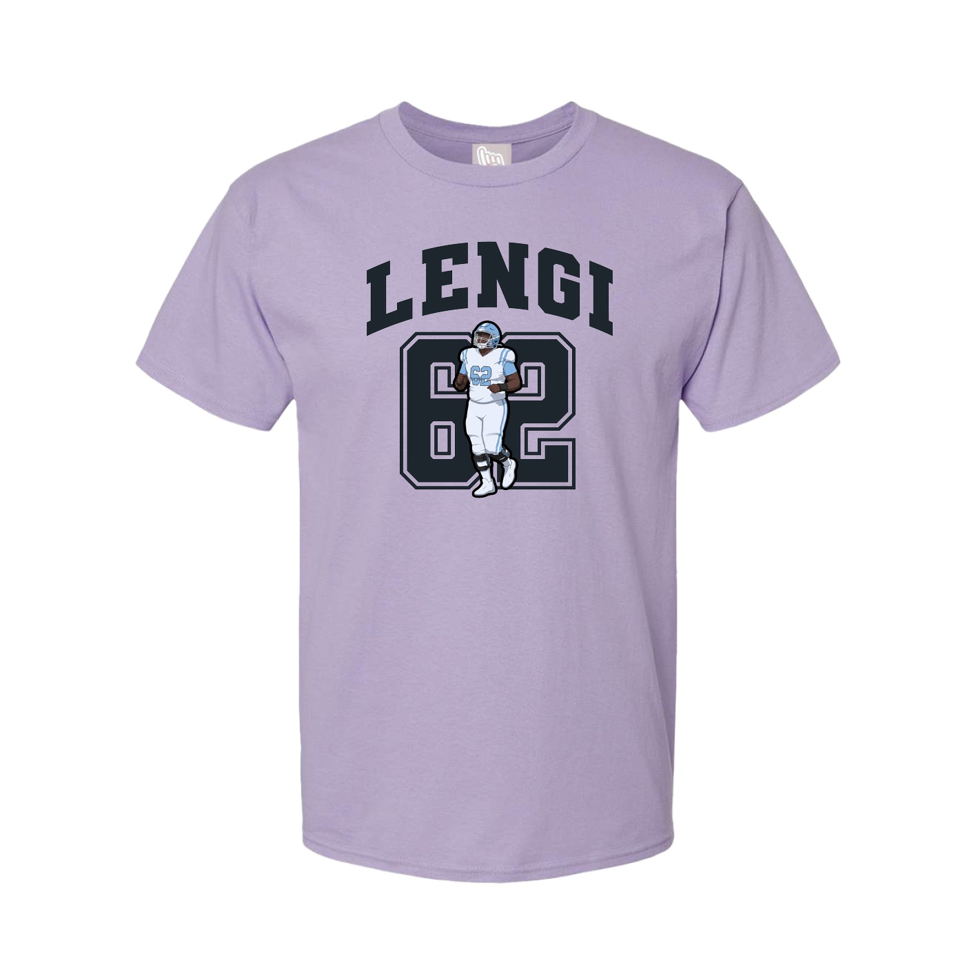 Youth Tee — Number in Purple