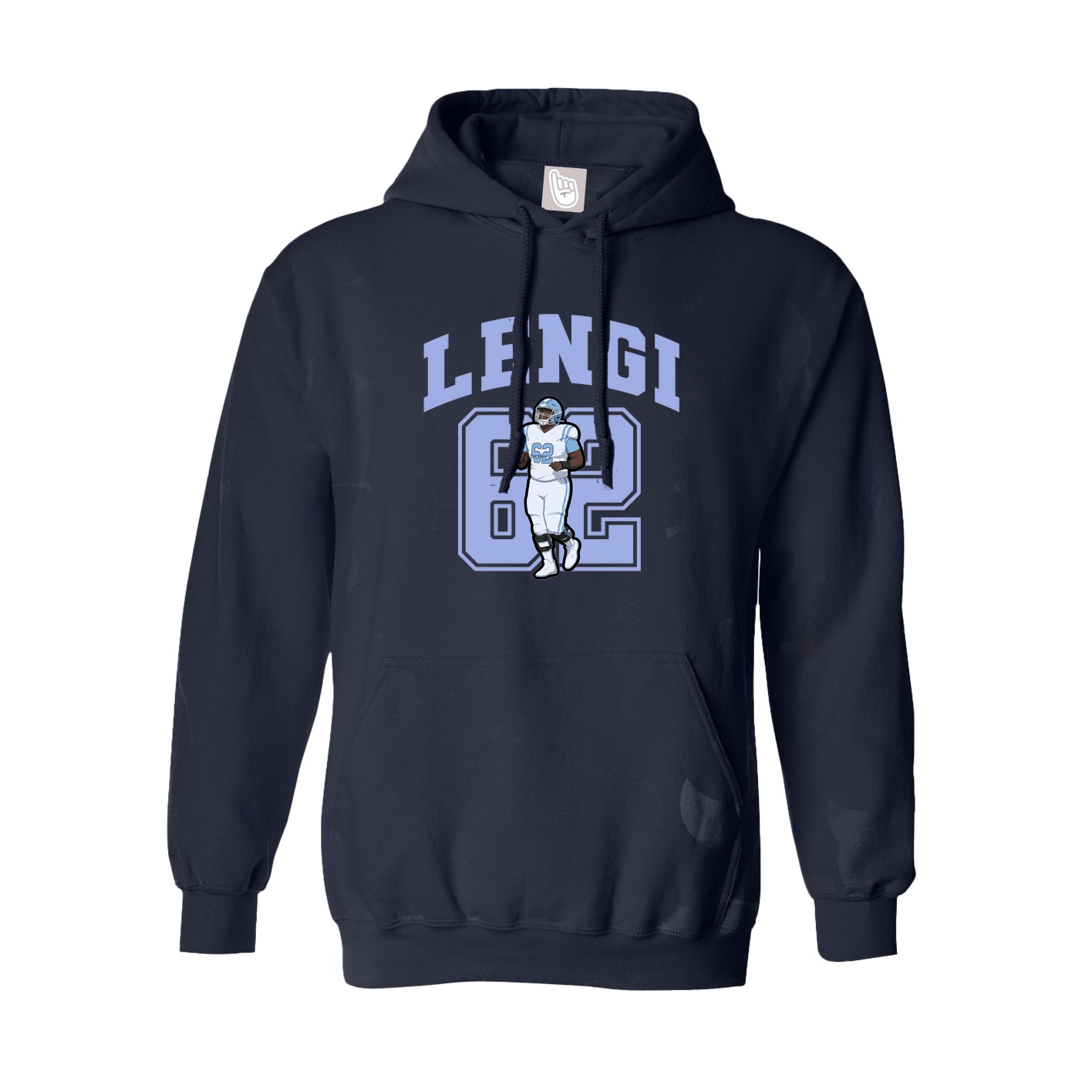 Hoodie — Number in Navy