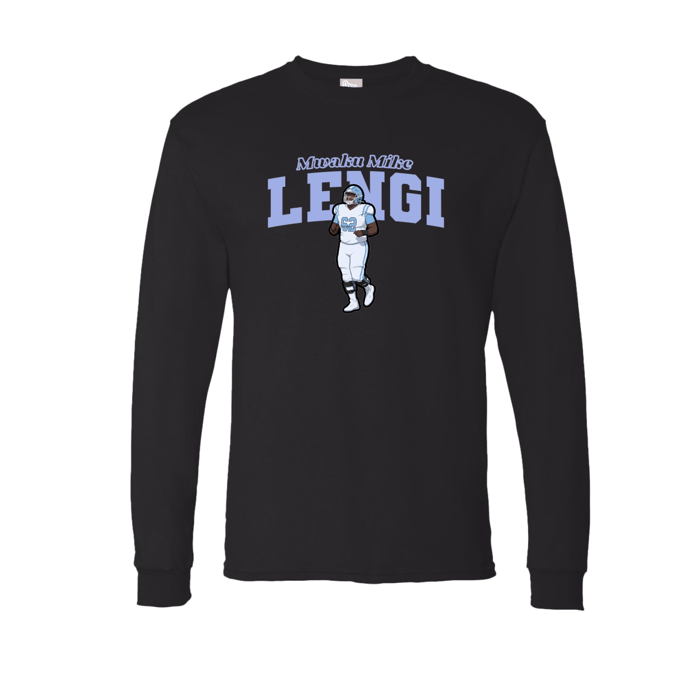 Long Sleeve Tee — Name Arch in Black