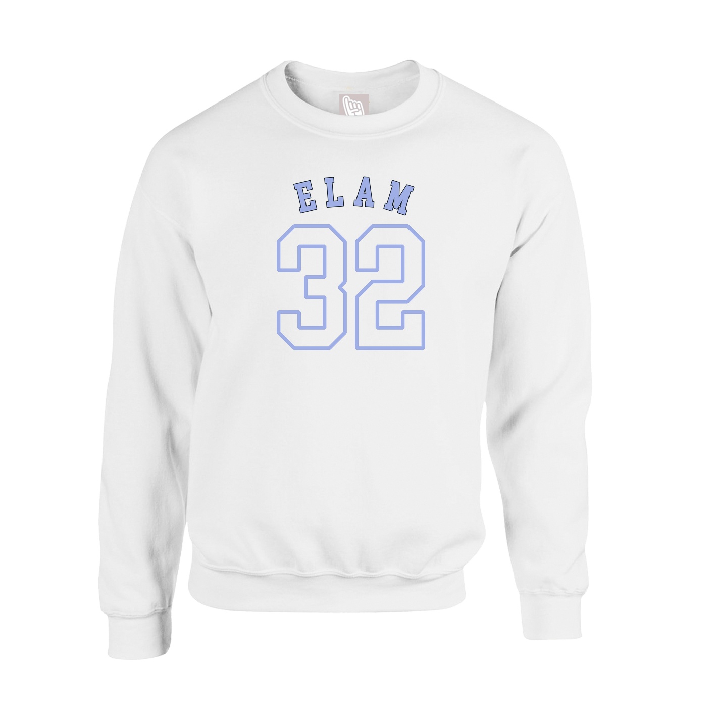 Fleece Crew — Shirsey Arch in White