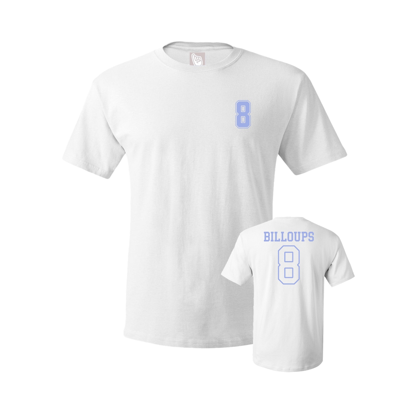 Youth Tee — Chest Back in White