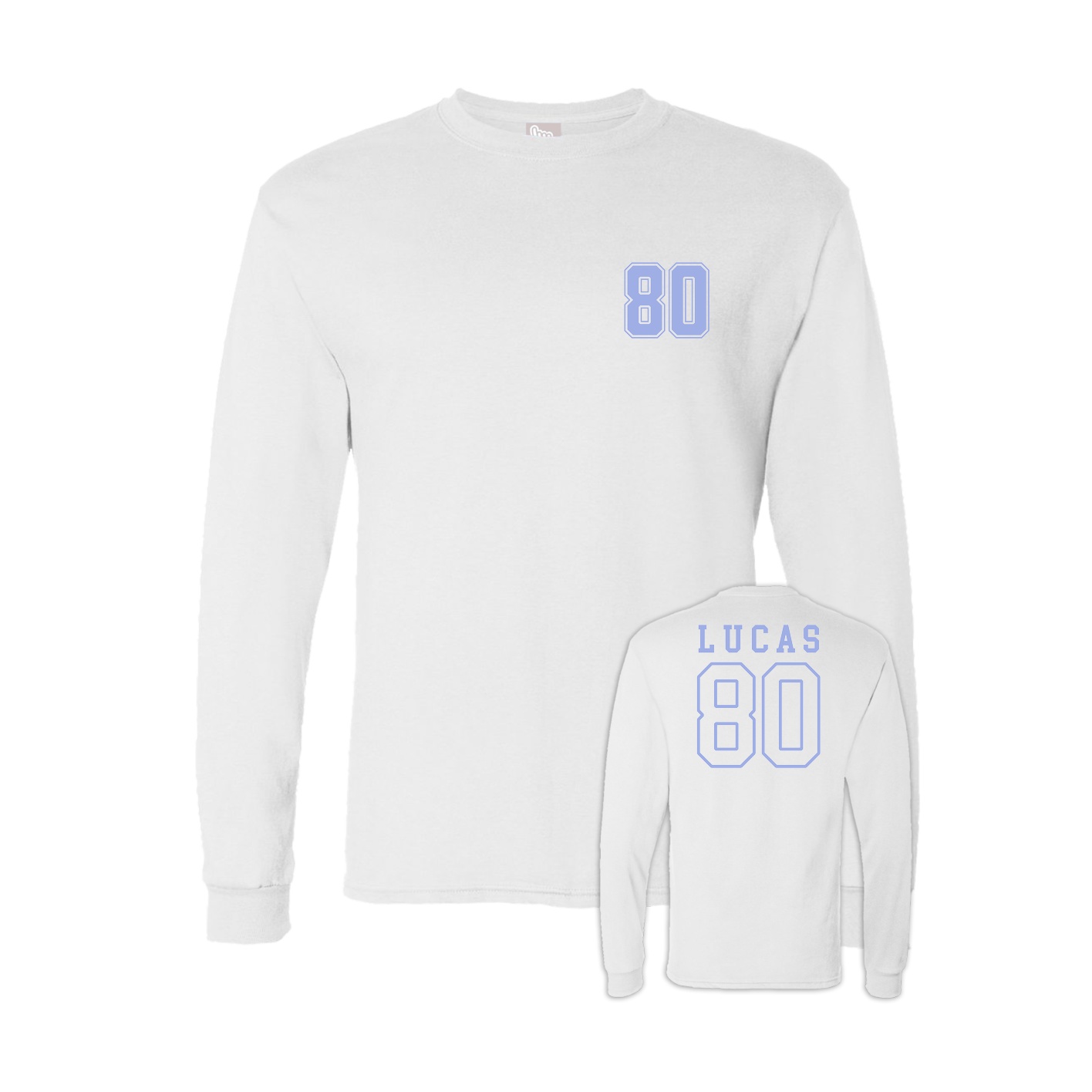 Long Sleeve Tee — Chest Back in White