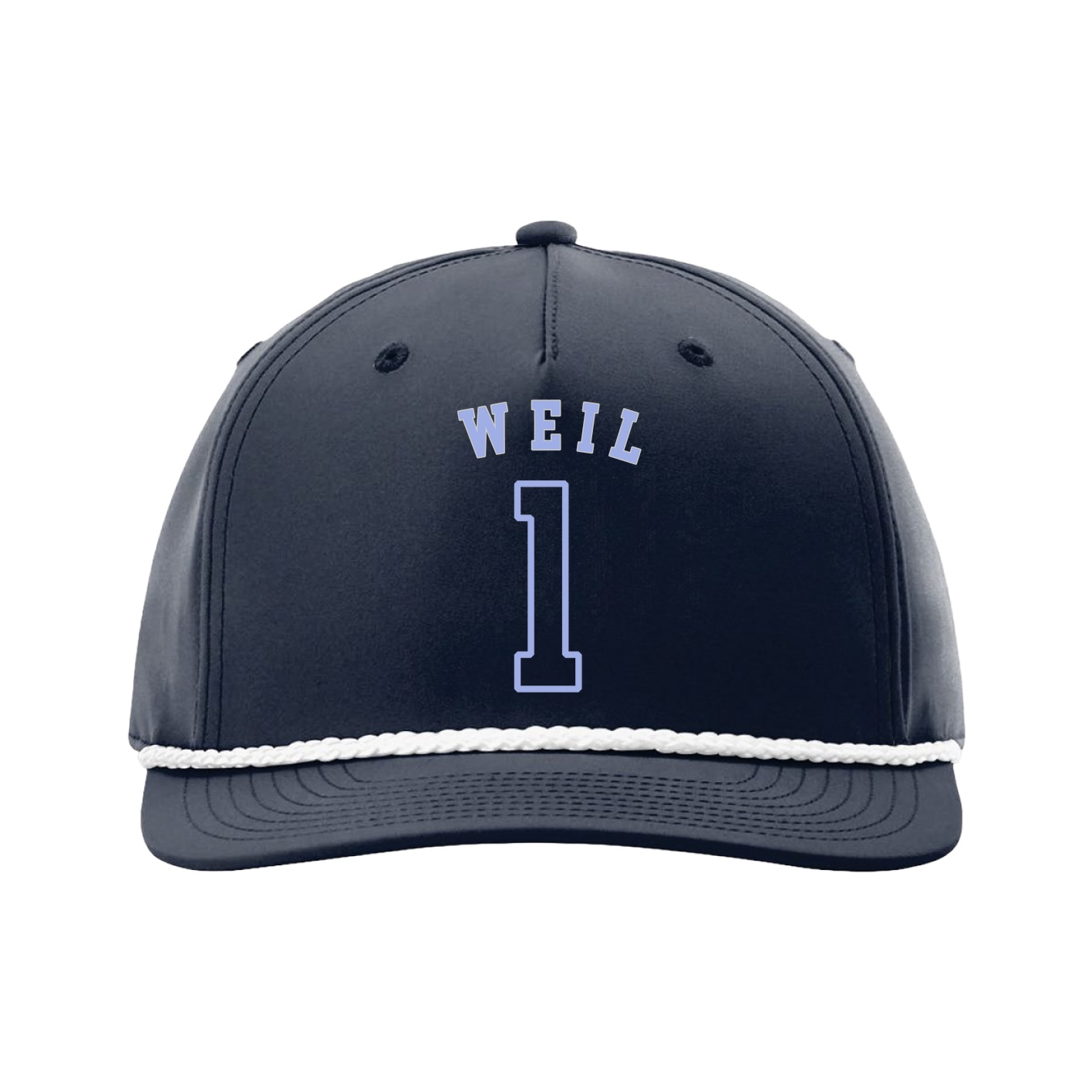 Five-Panel Classic Rope Cap — Shirsey Arch in Navy
