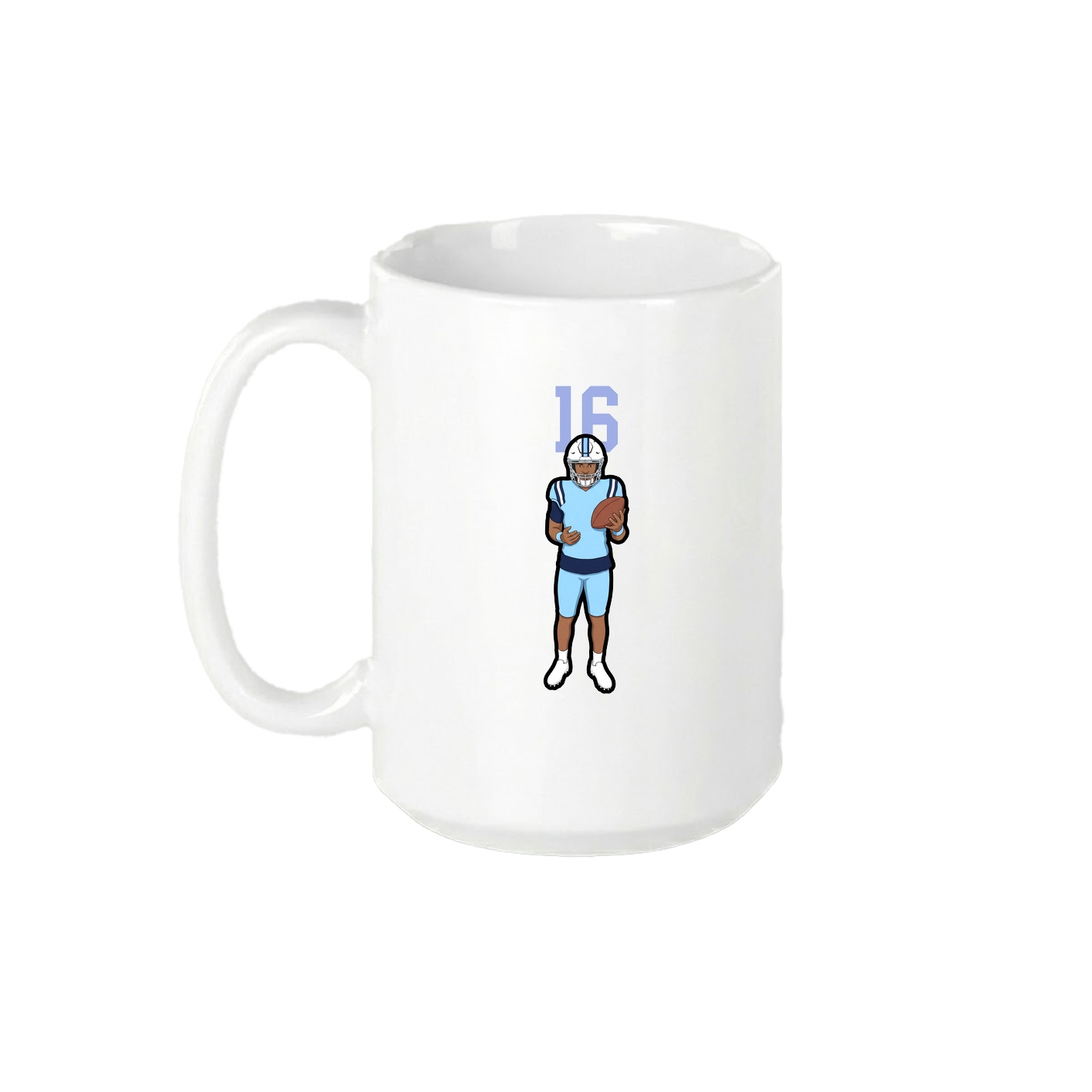 15oz Coffee Mug — Number Top in White